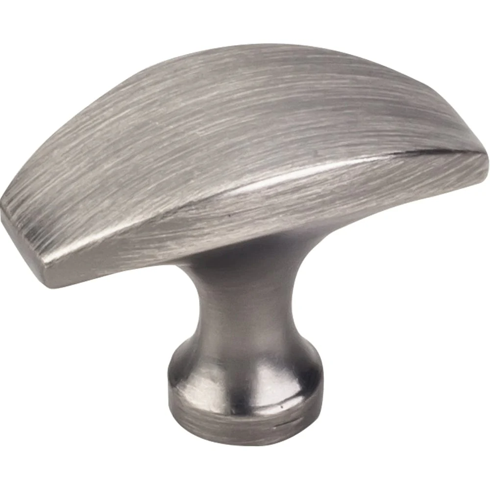 Cosgrove Knob, 1-1/2" O.L., Brushed Pewter - Image 1