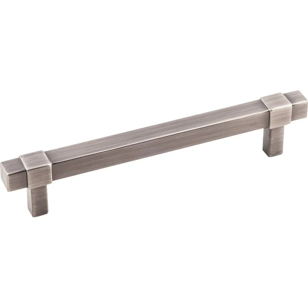 Zane Pull, 128 mm C/C, Brushed Pewter - Image 1