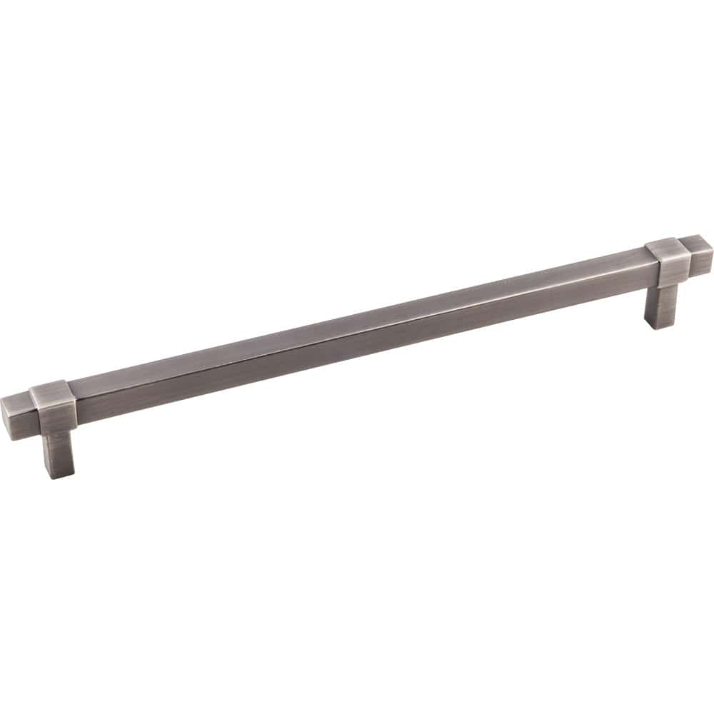 Zane Pull, 224 mm C/C, Finish  -Brushed Pewter - Image 1