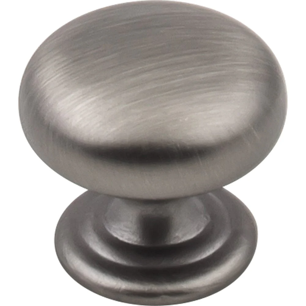 Florence Knob, 1-1/4" Dia.,  Brushed Pewter - Image 1