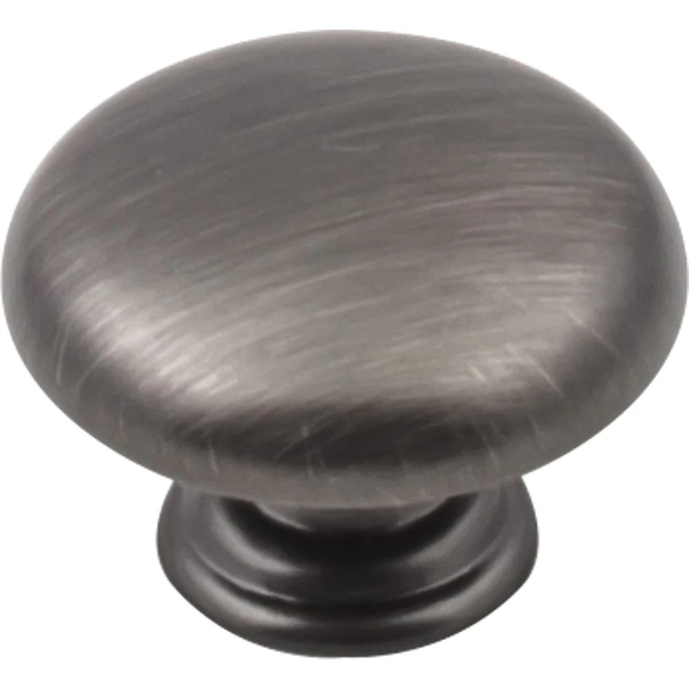 Gatsby Knob, 1-3/16" Dia.,  Brushed Pewter - Image 1