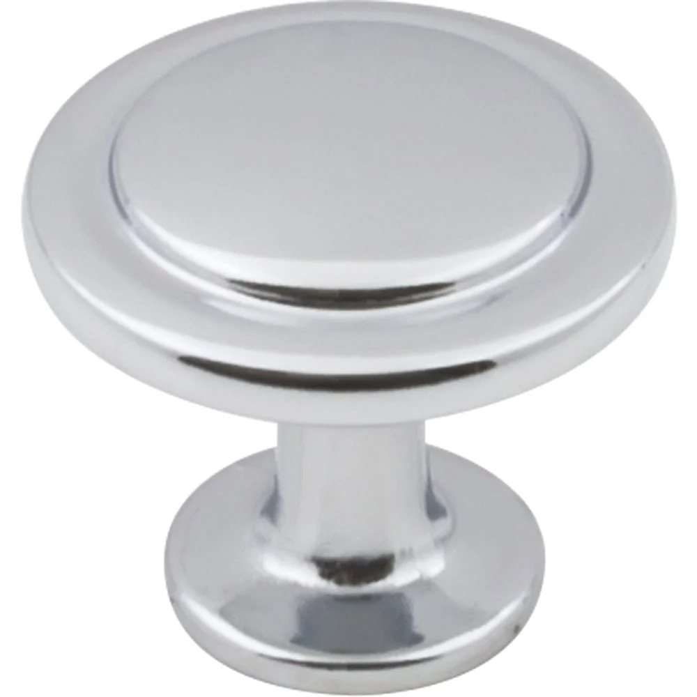 Gatsby Knob, 1-1/4" Dia.,  Polished Chrome - Image 1