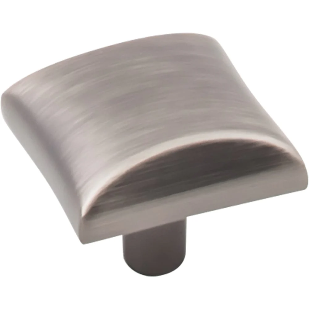 Glendale Knob, 1-1/8" O.L.,  Brushed Pewter - Image 1