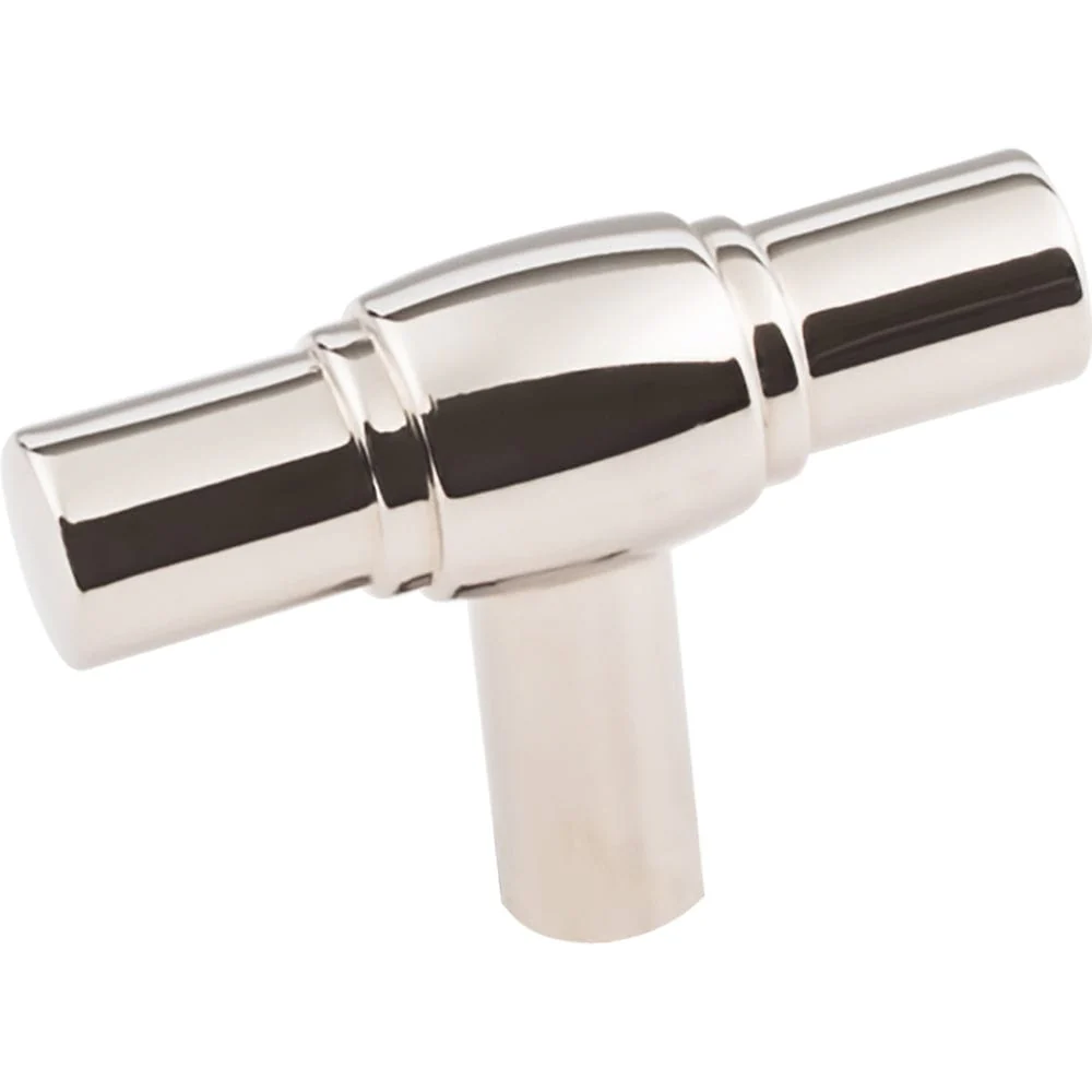 Hayworth "T" Knob, 2" O.L., Polished Nickel - Image 1
