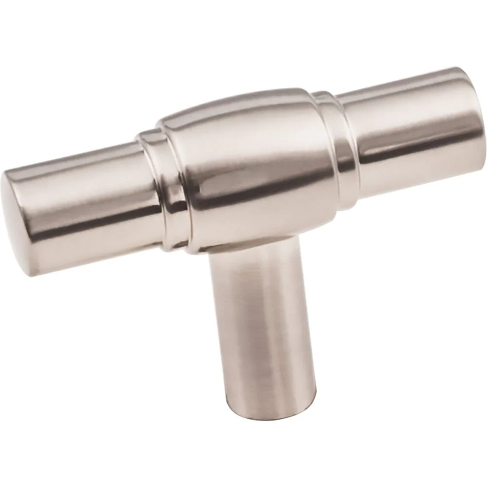 Hayworth "T" Knob, 2" O.L., Satin Nickel - Image 1
