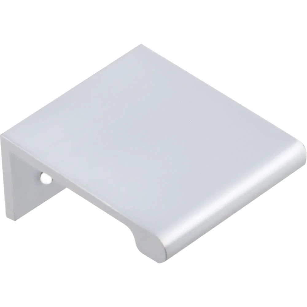 Edgefield Tab Pull, 16 mm C/C, Brushed Chrome - Image 1