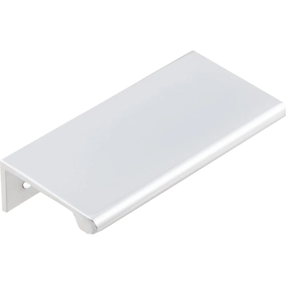 Edgefield Tab Pull, 60 mm C/C, Brushed Chrome - Image 1