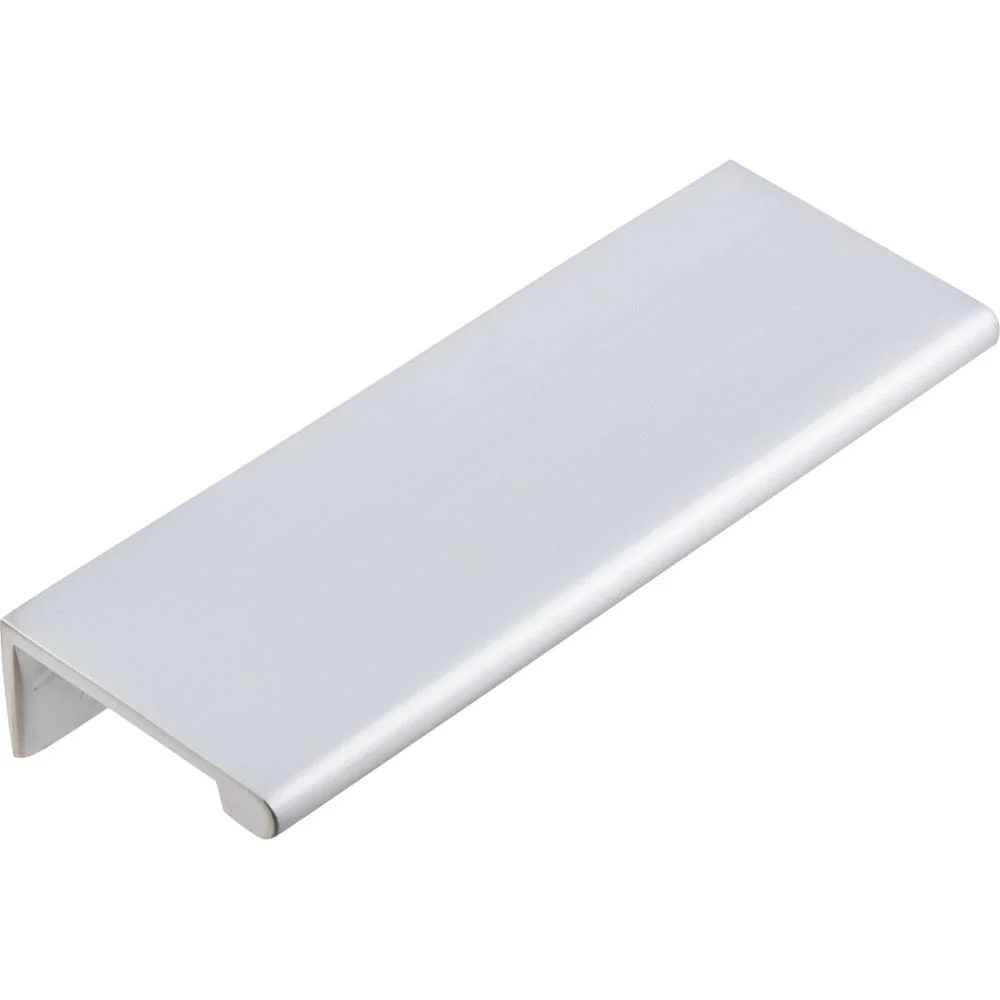 Edgefield Tab Pull, 76 mm C/C, Brushed Chrome - Image 1