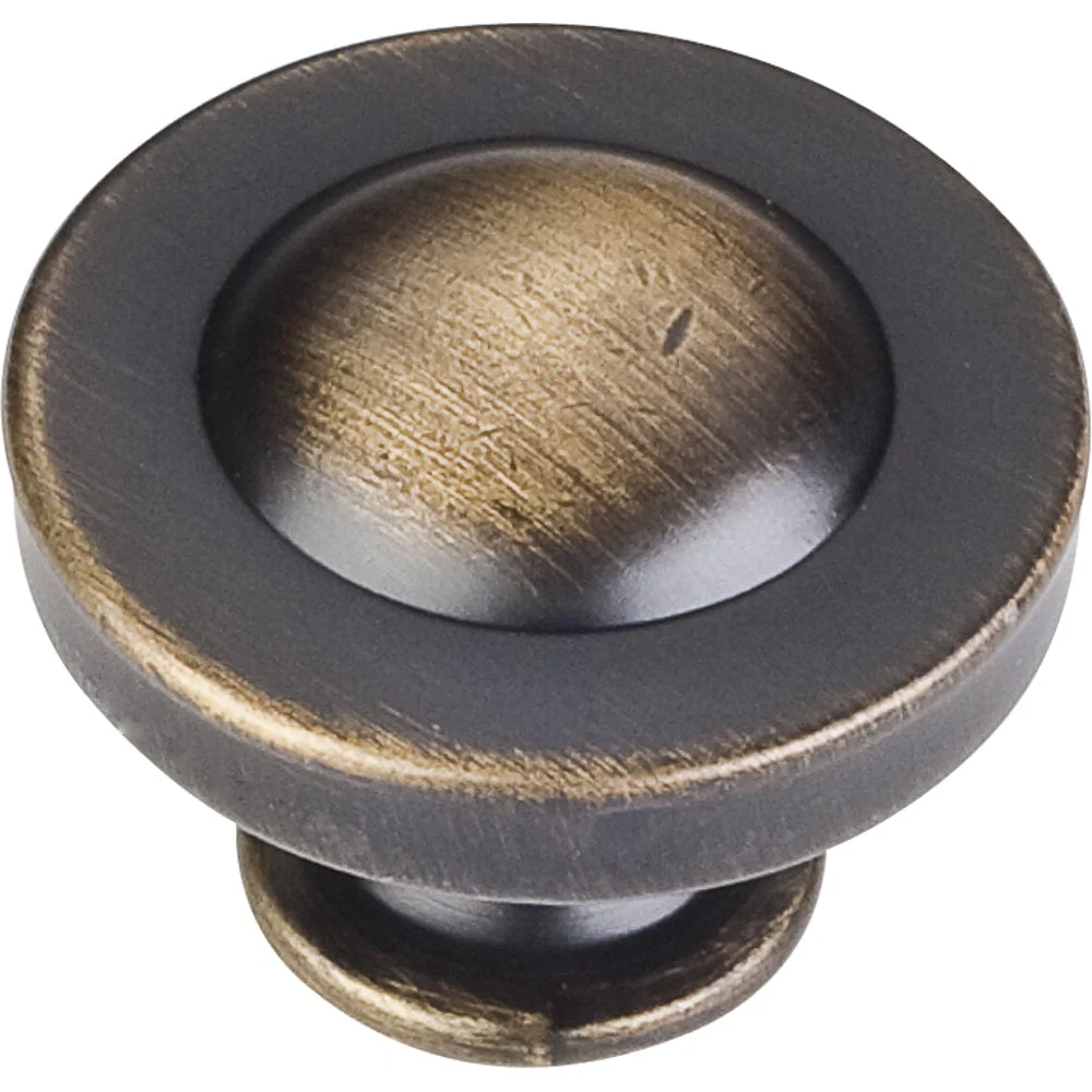 Cordova Knob, 1-1/4″ Dia.,  Antique Brushed Satin Brass
