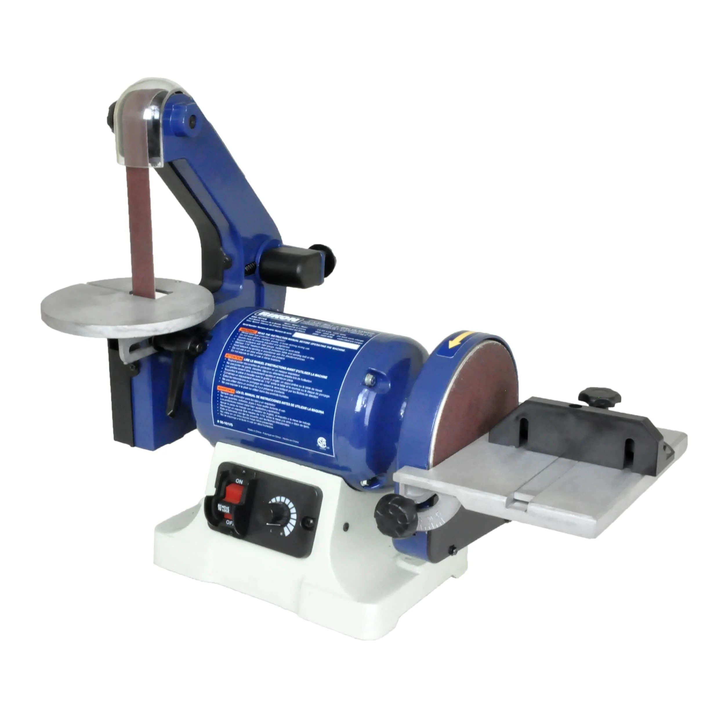 6" Disc Variable Speed Sander with 1" x 30" Belt - Image 1