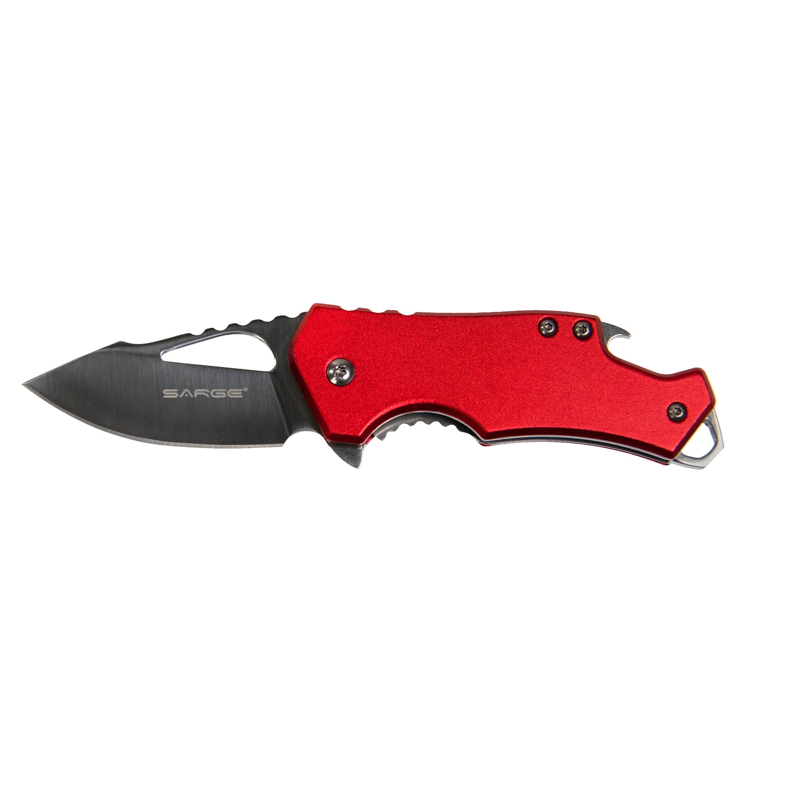 Red Fuse - Folding Knife & Bottle Opener, Stainless Steel 2-3/8" Blade - Image 1