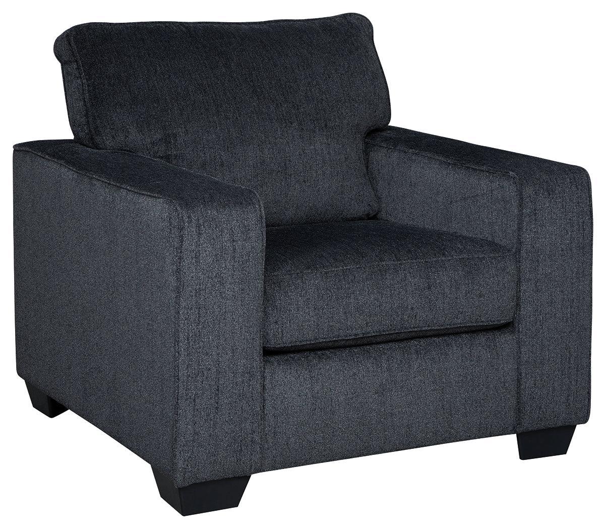 Altari Slate Chenille Chair - Image 2
