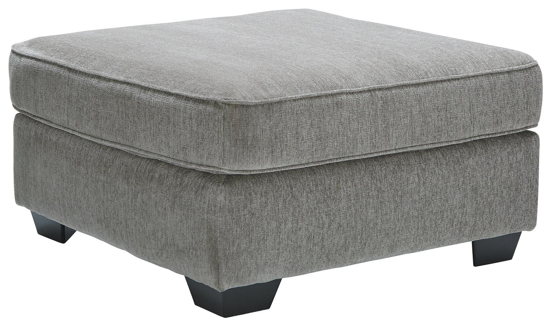 Altari Alloy Chenille Oversized Accent Ottoman - Image 2