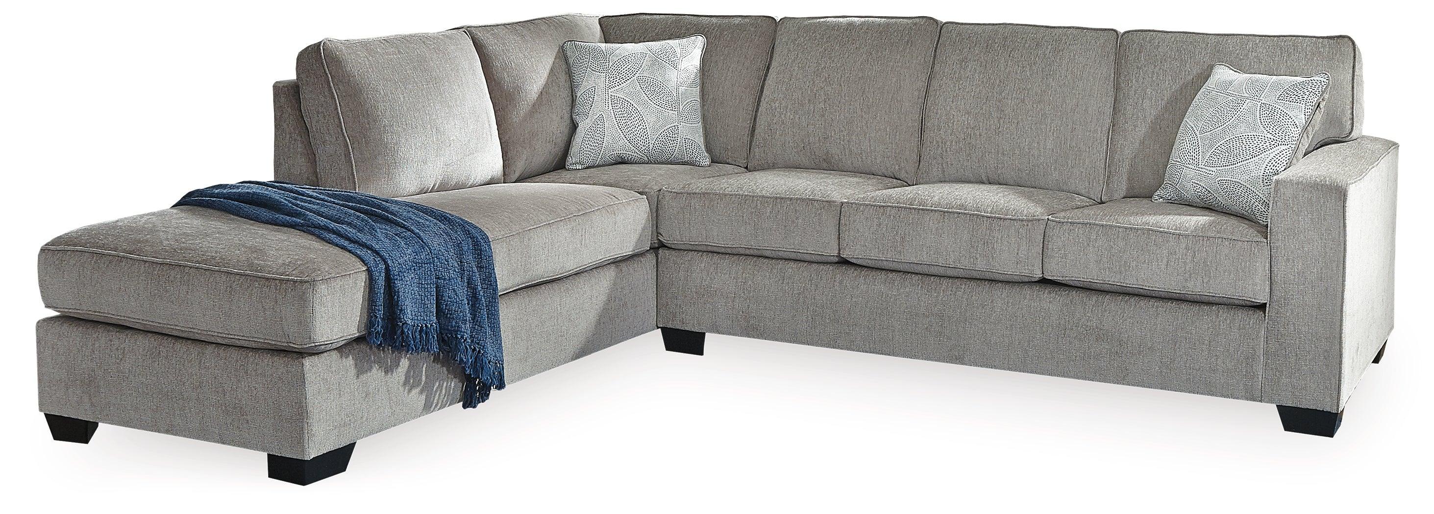 Altari Alloy Chenille 2-Piece Sleeper Sectional With Chaise - Image 2