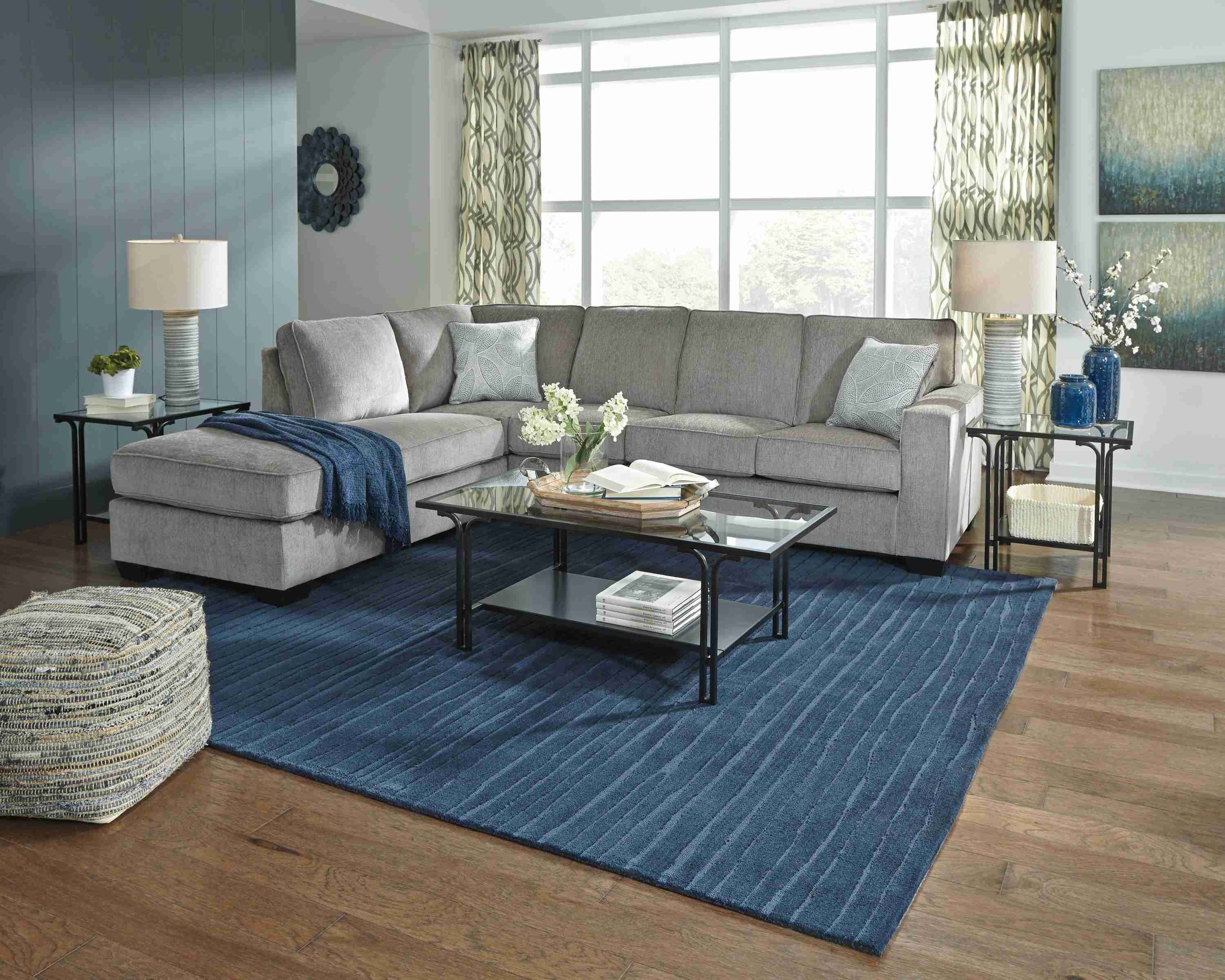 Altari Alloy Chenille 2-Piece Sleeper Sectional With Chaise - Image 3