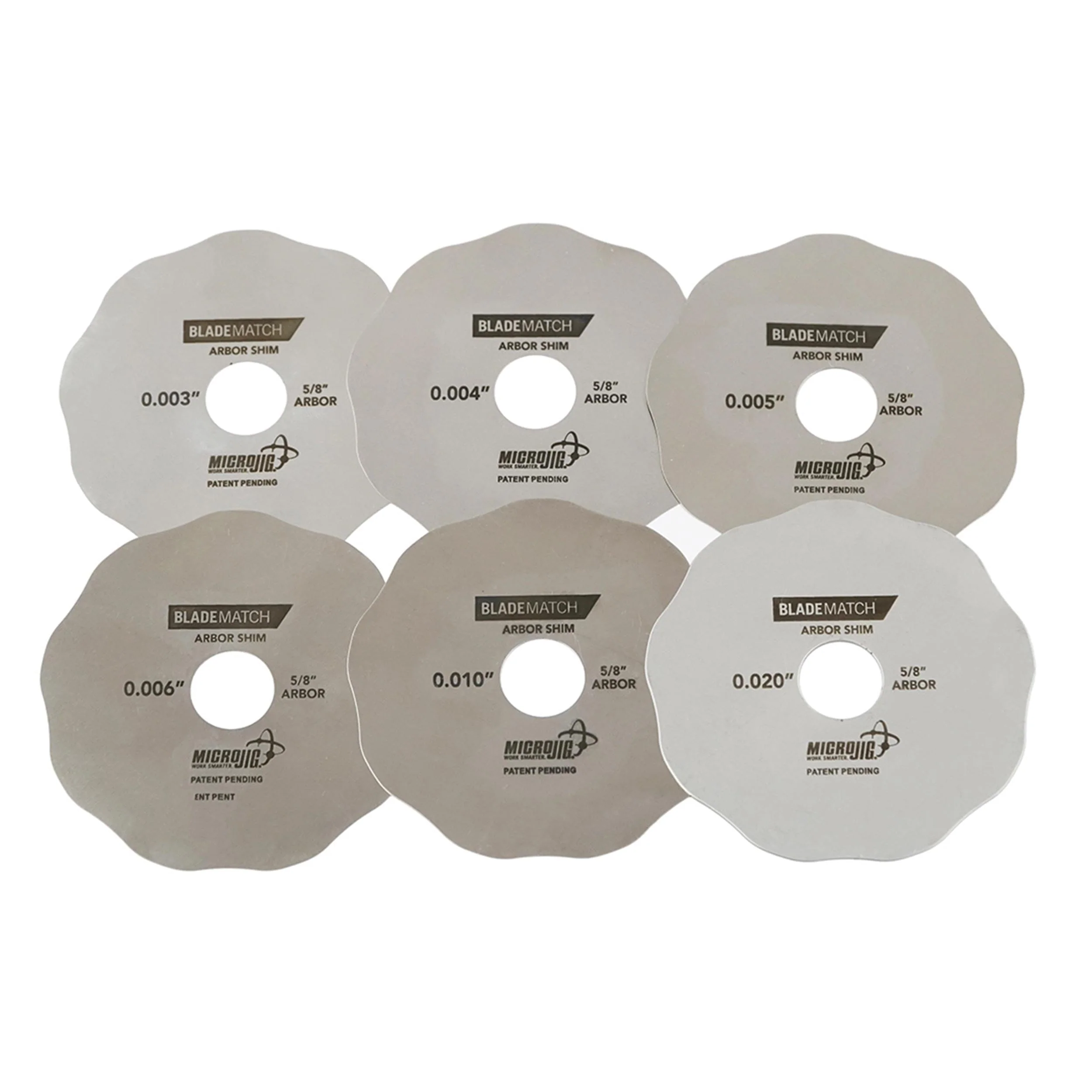 BLADEMATCH 5/8" Table Saw Arbor Shims - Image 1