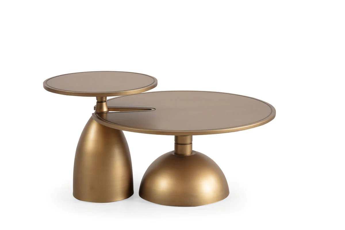 Pomela Gold 2-Piece Coffee Table Set - Image 2