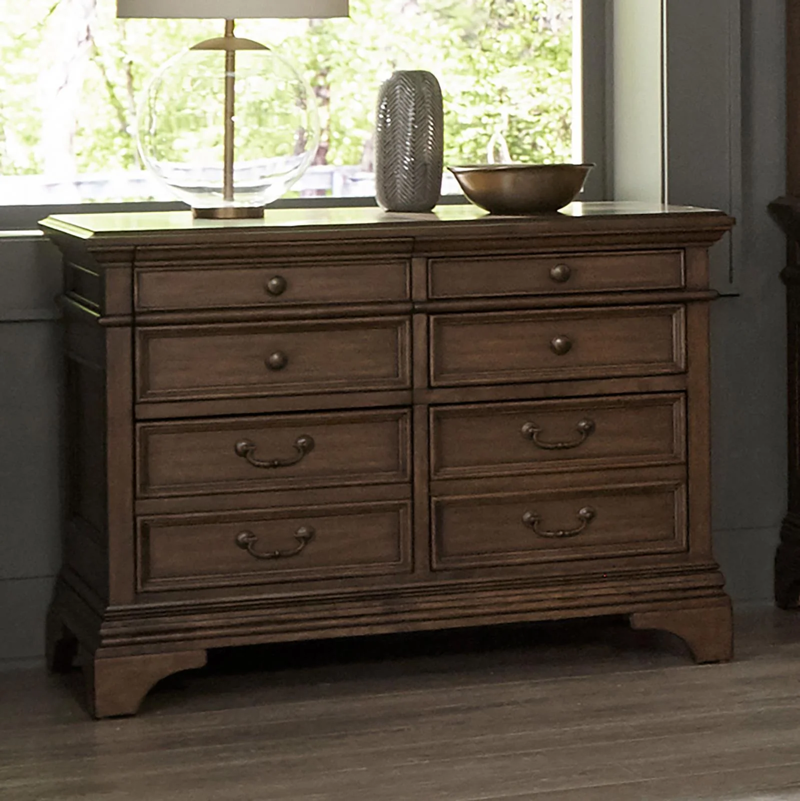 Hartshill 5 Drawer File Cabinet Burnished Oak