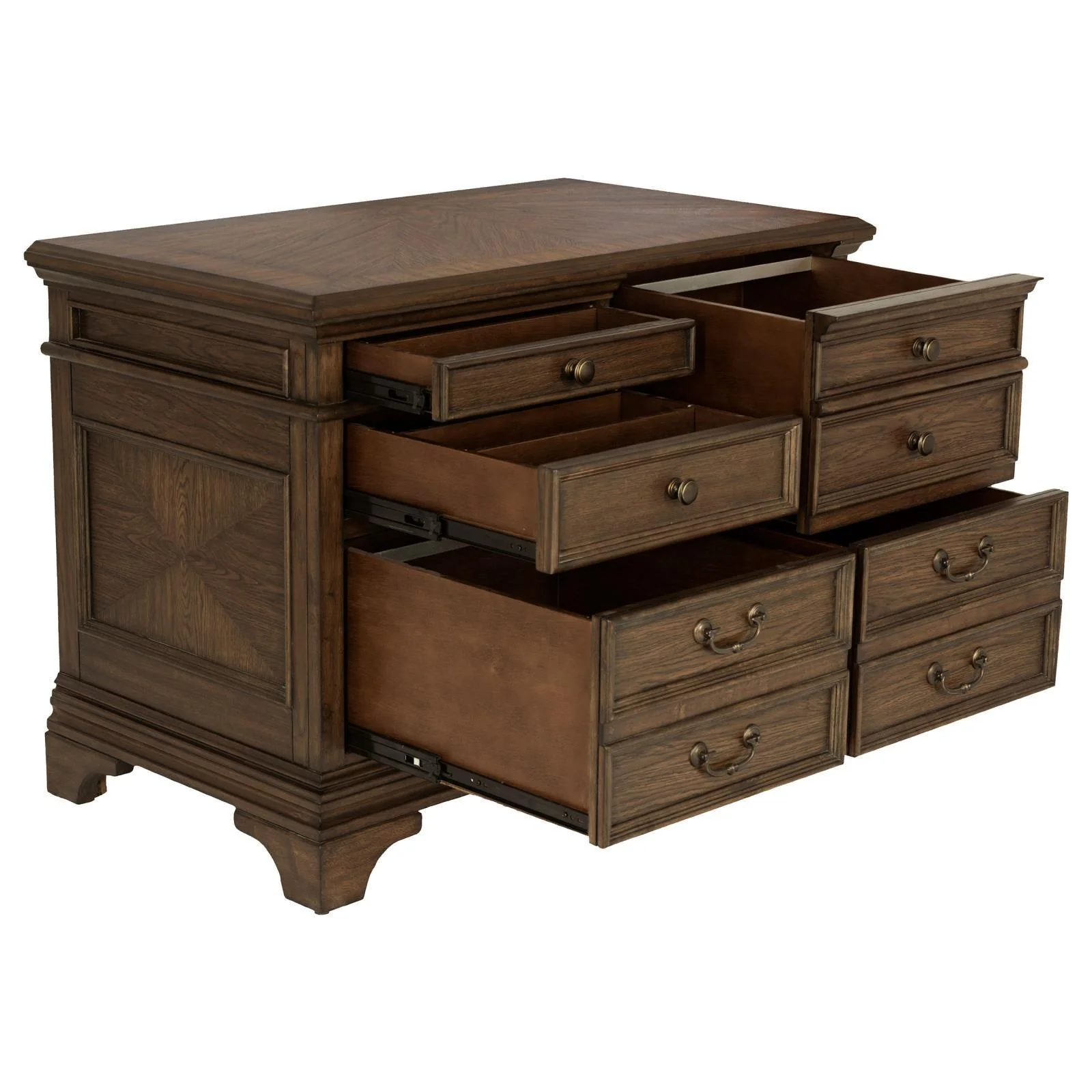 Hartshill 5 Drawer File Cabinet Burnished Oak - Image 3
