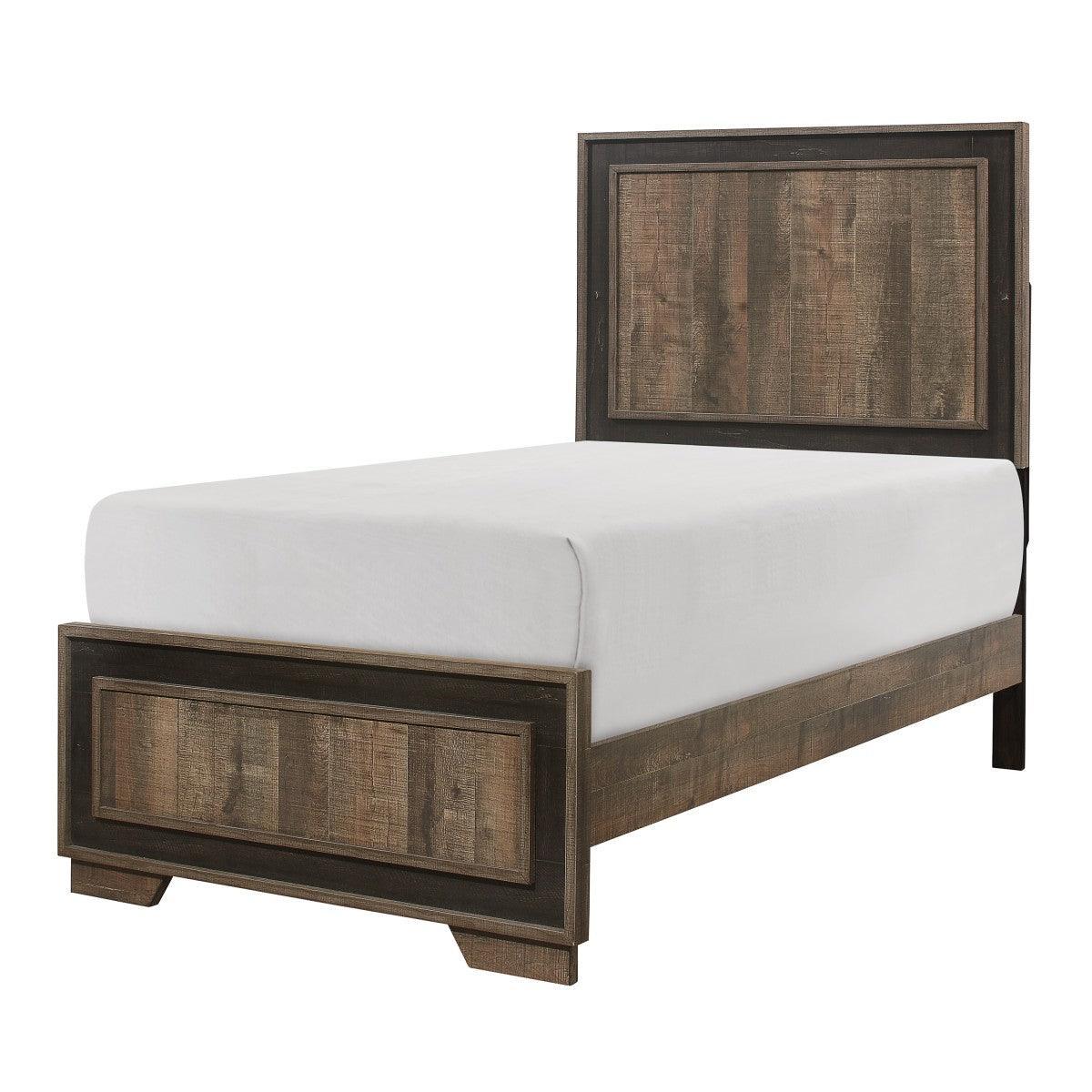 Ellendale Mahogany Dark Ebony Panel Twin Bed - Image 2