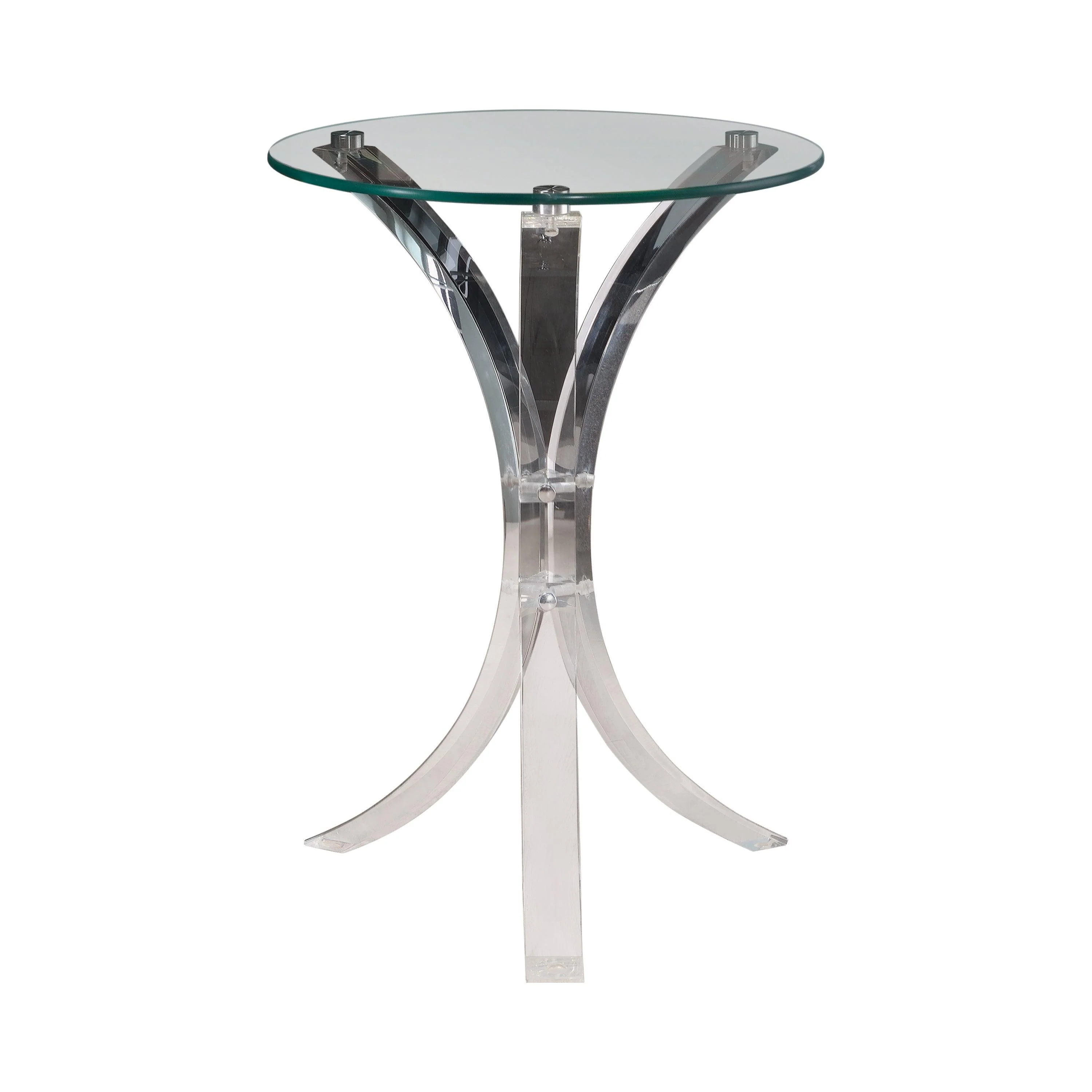 Emmett Round Accent Table Clear - Image 2