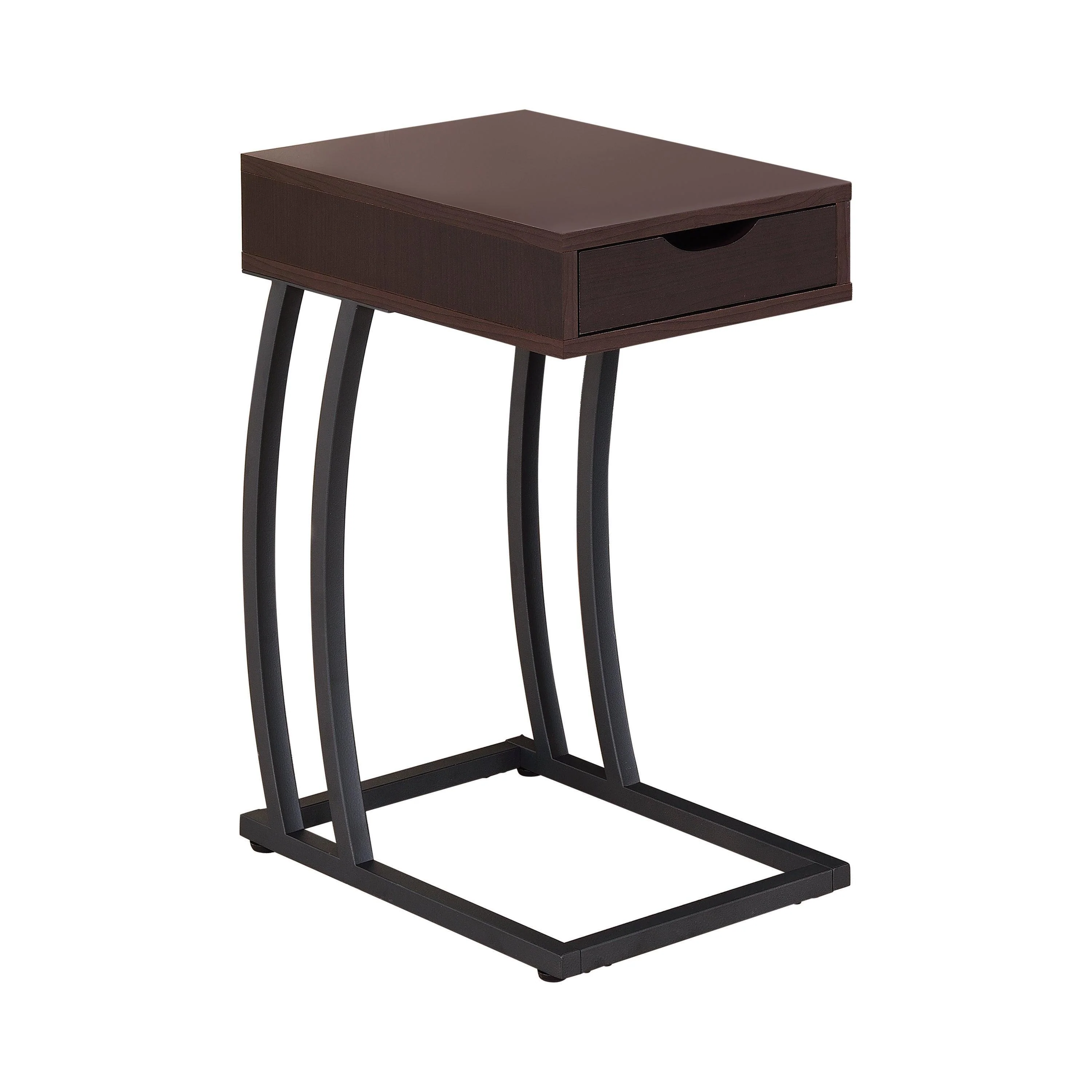 Troy Accent Table With Power Outlet Cappuccino - Image 2