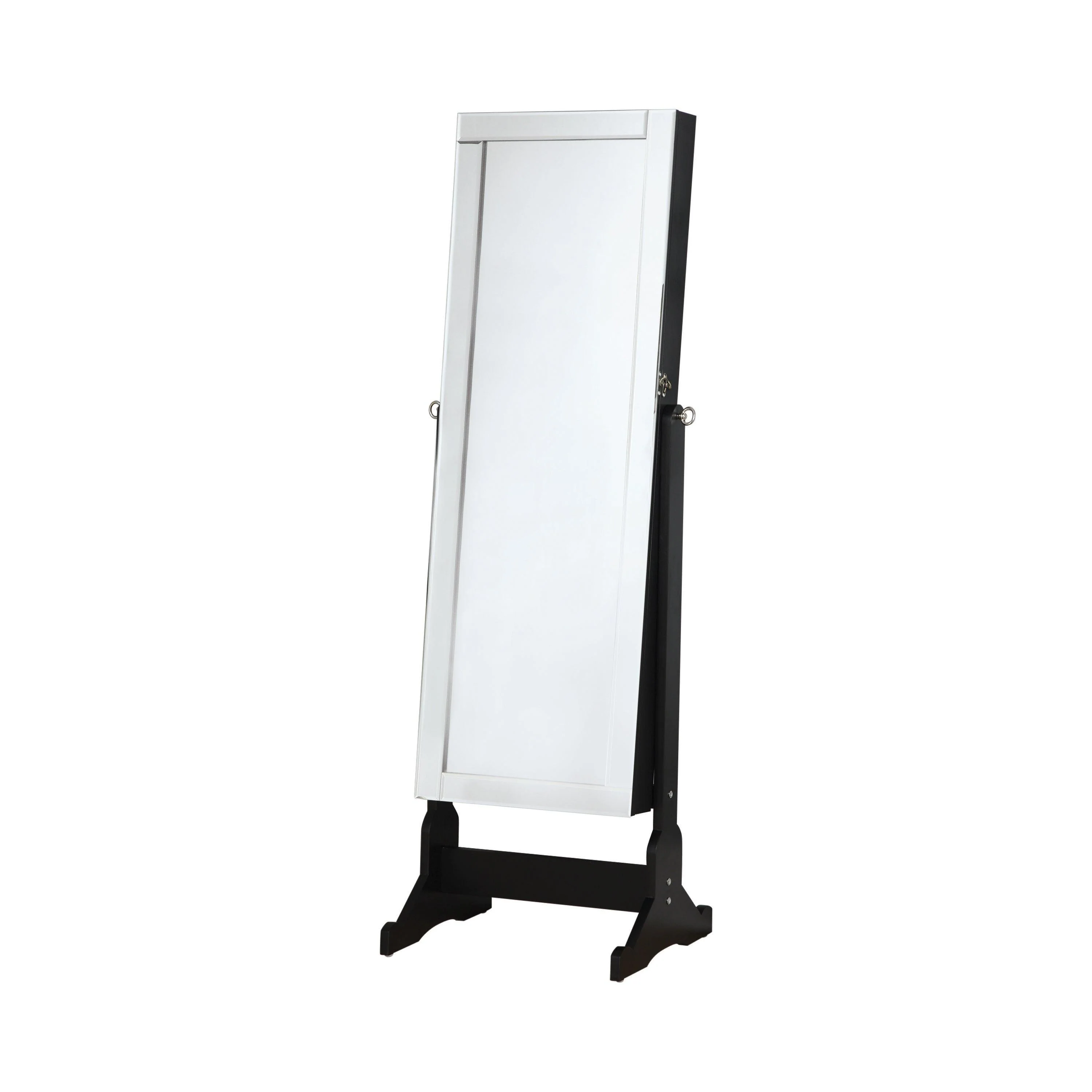 Cortez Storage Jewelry Cheval Mirror Black - Image 3
