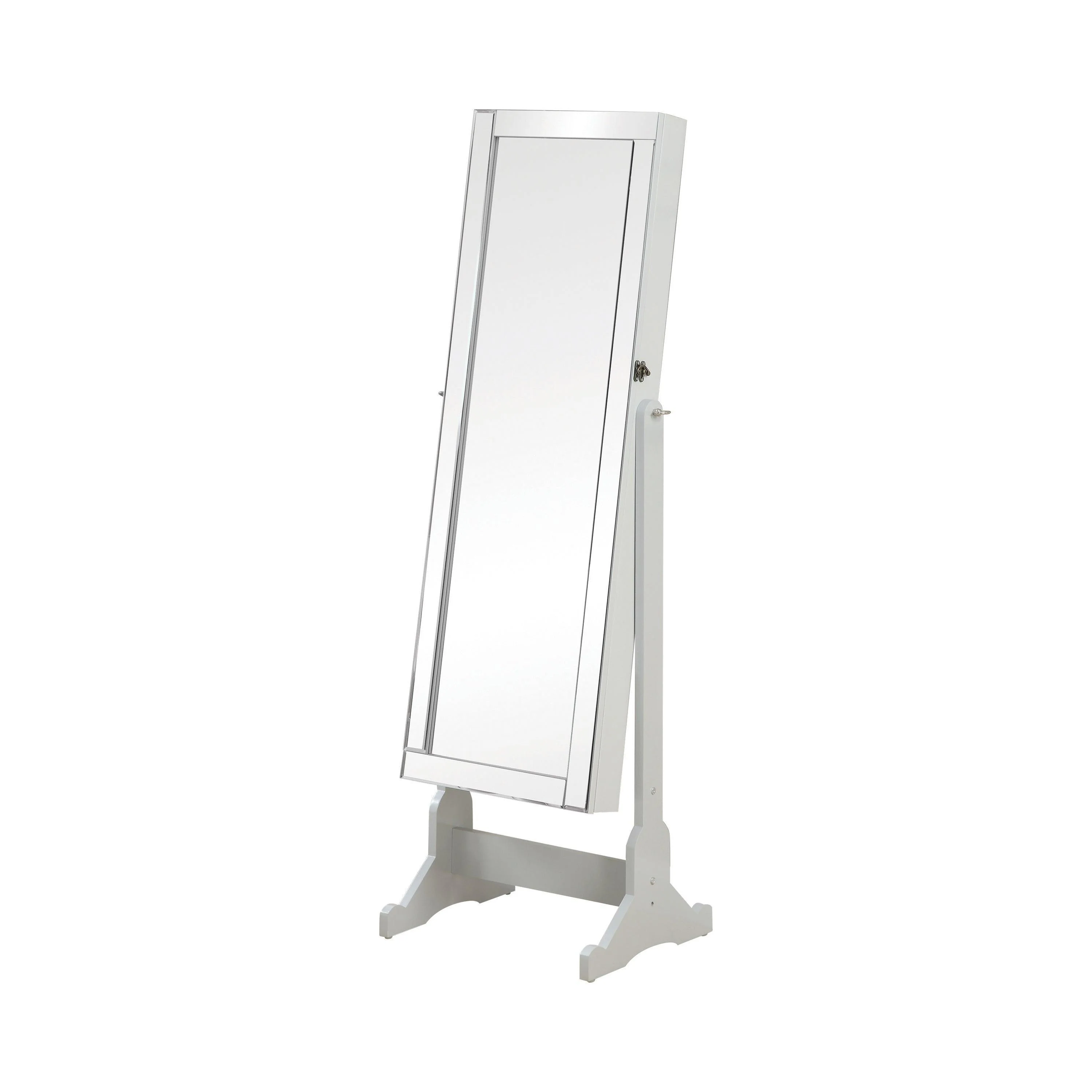 Yvonne Storage Jewelry Cheval Mirror Dove Grey - Image 3