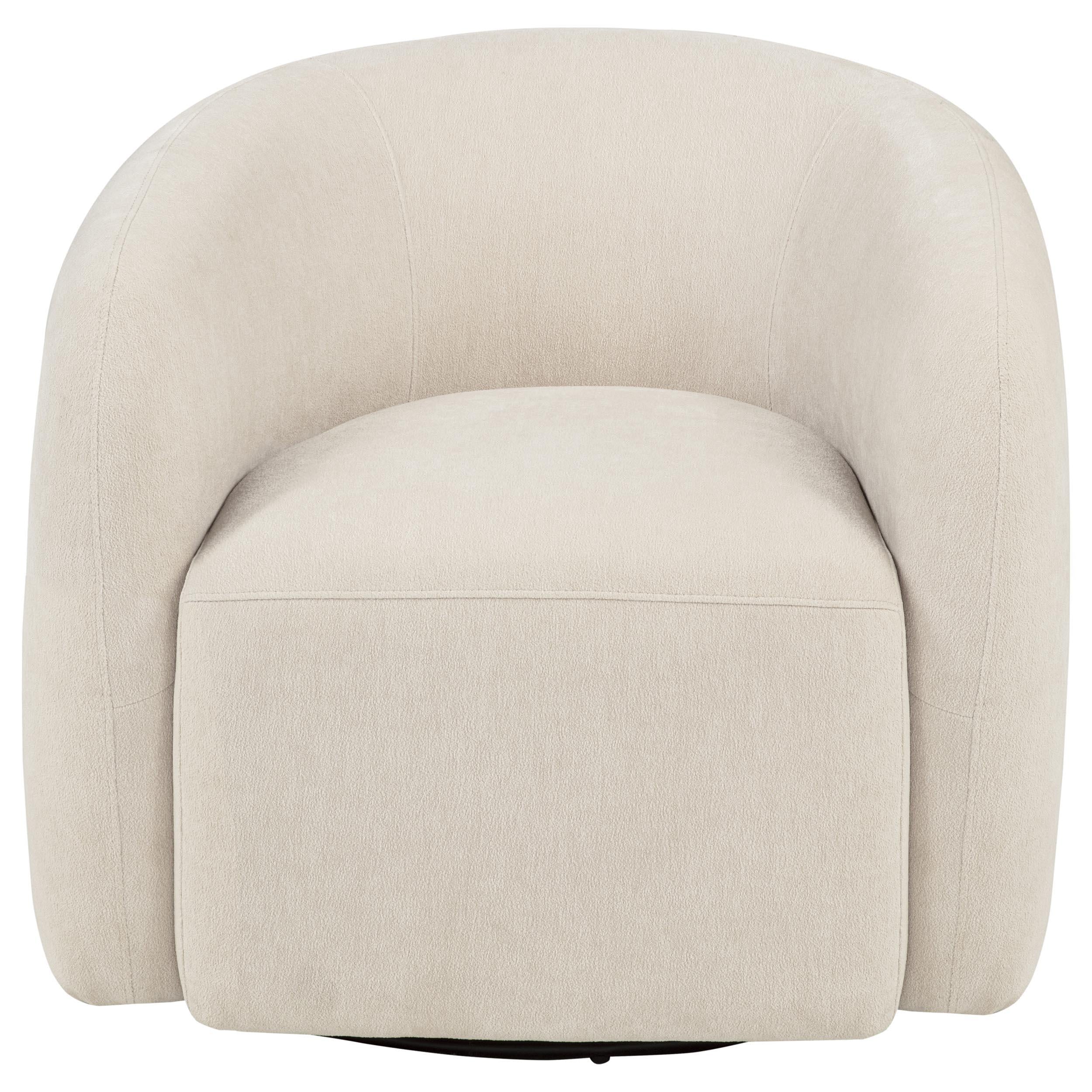 Gerley Chenille Upholstered Swivel Accent Chair Beige - Image 3