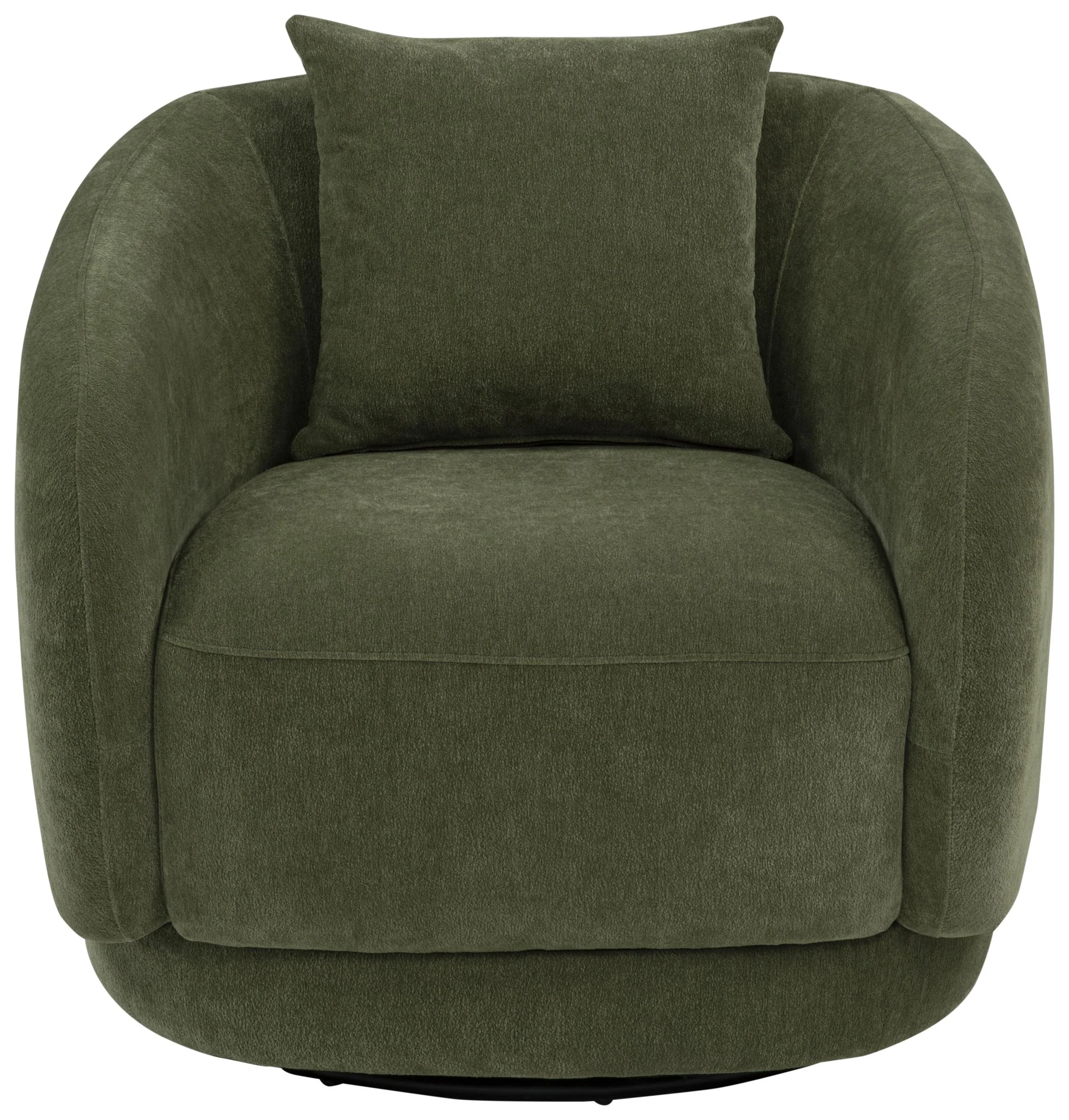 Arnaud Chenille Upholstered Swivel Accent Chair Green - Image 3