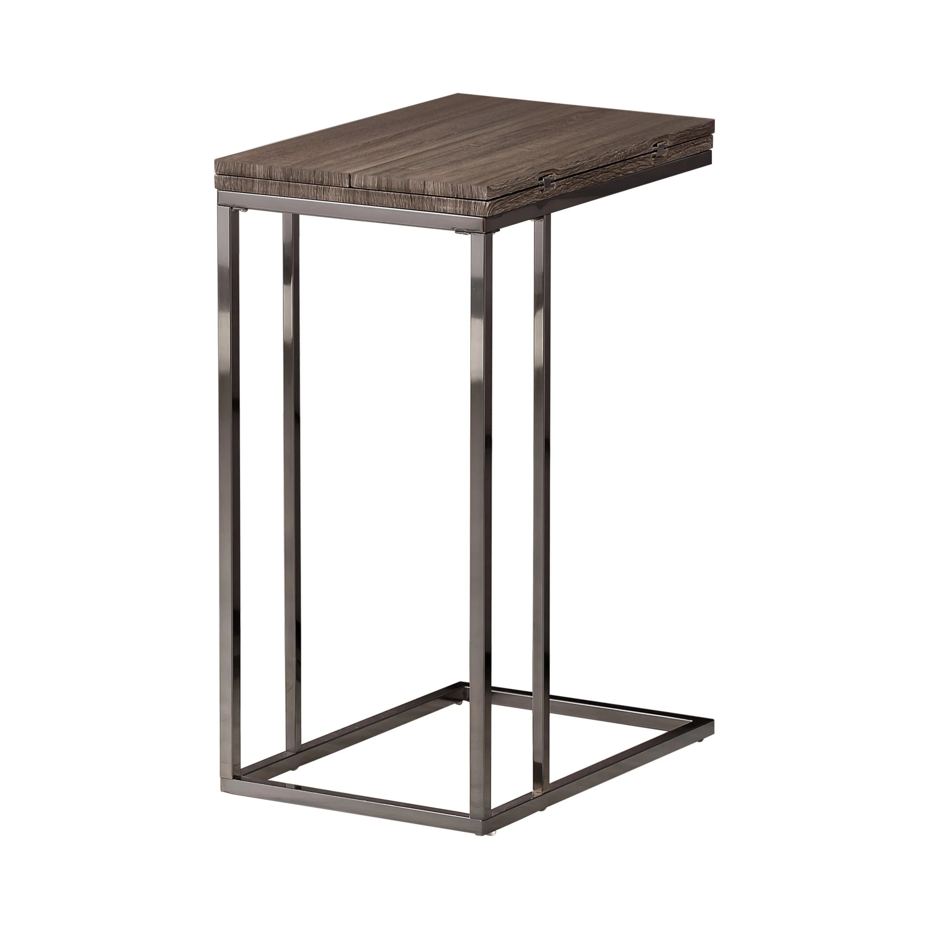 Pedro Expandable Top Accent Table Weathered Gray Black - Image 2