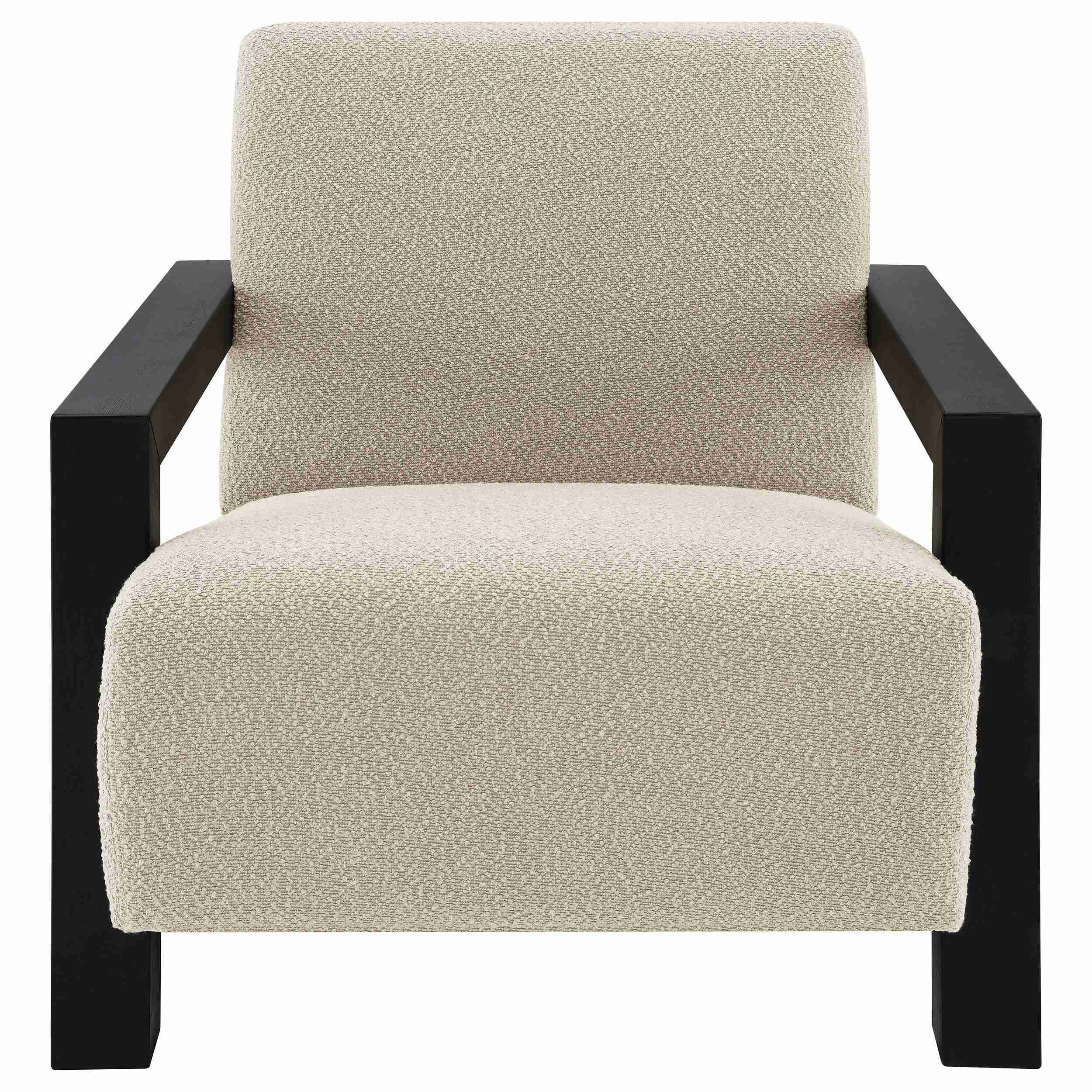Fitzroy Boucle Upholstered Accent Arm Chair Latte 903095 - Image 3