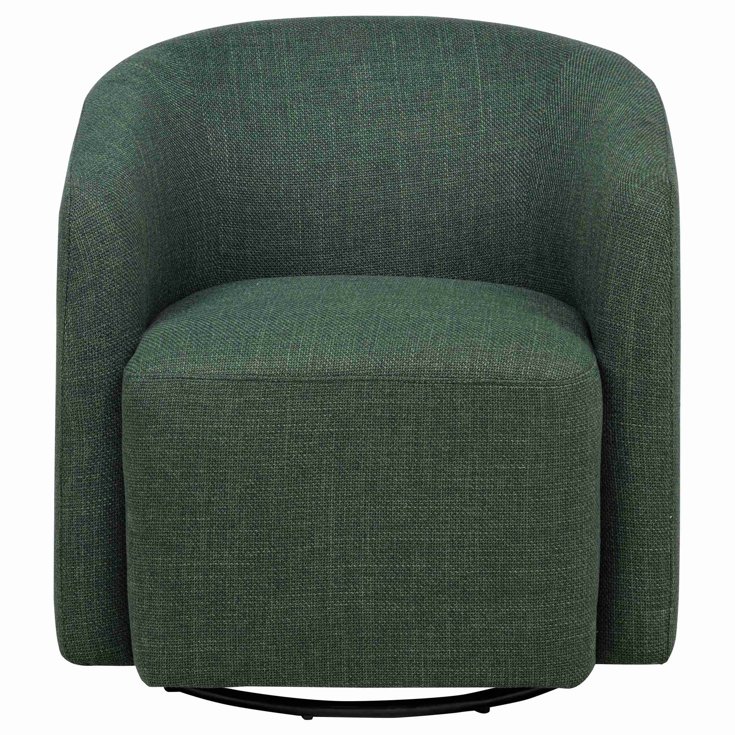 Mossbrook Fabric Upholstered Swivel Accent Chair Green - Image 3