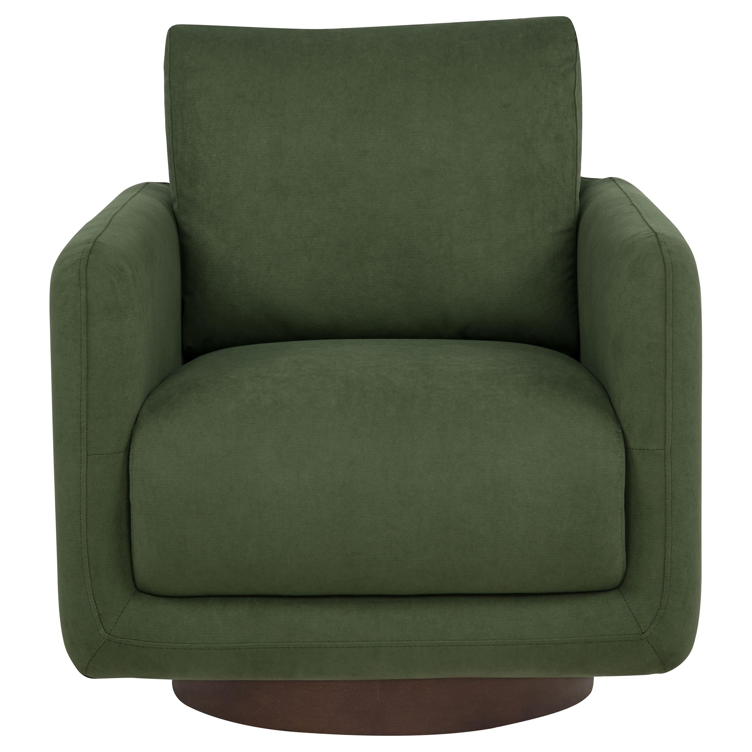 Iris Fabric Upholstered Swivel Accent Chair Matcha - Image 3