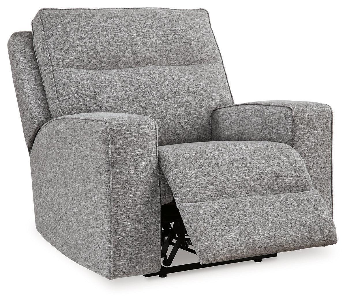 Biscoe Pewter Textured,nuvella® Power Recliner - Image 3