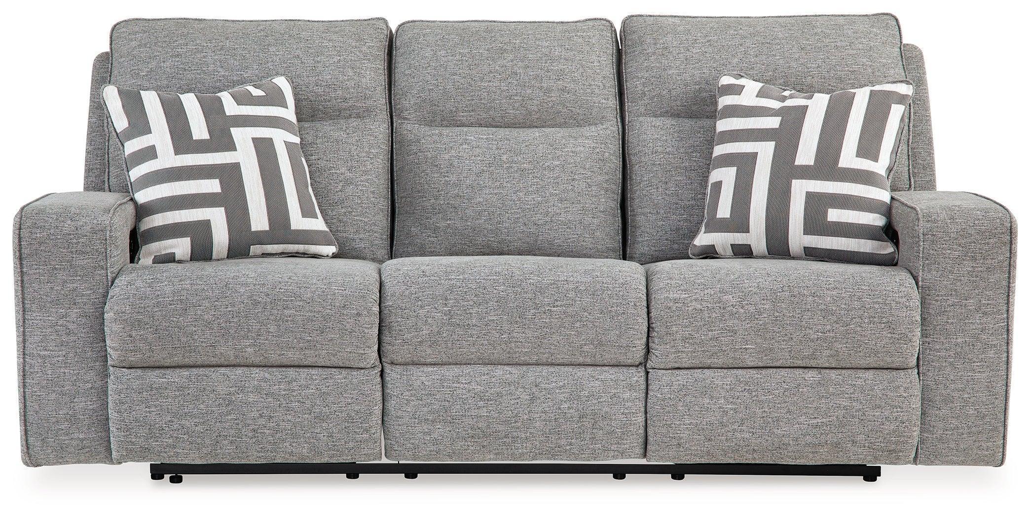 Biscoe Pewter Textured,nuvella® Power Reclining Sofa - Image 2