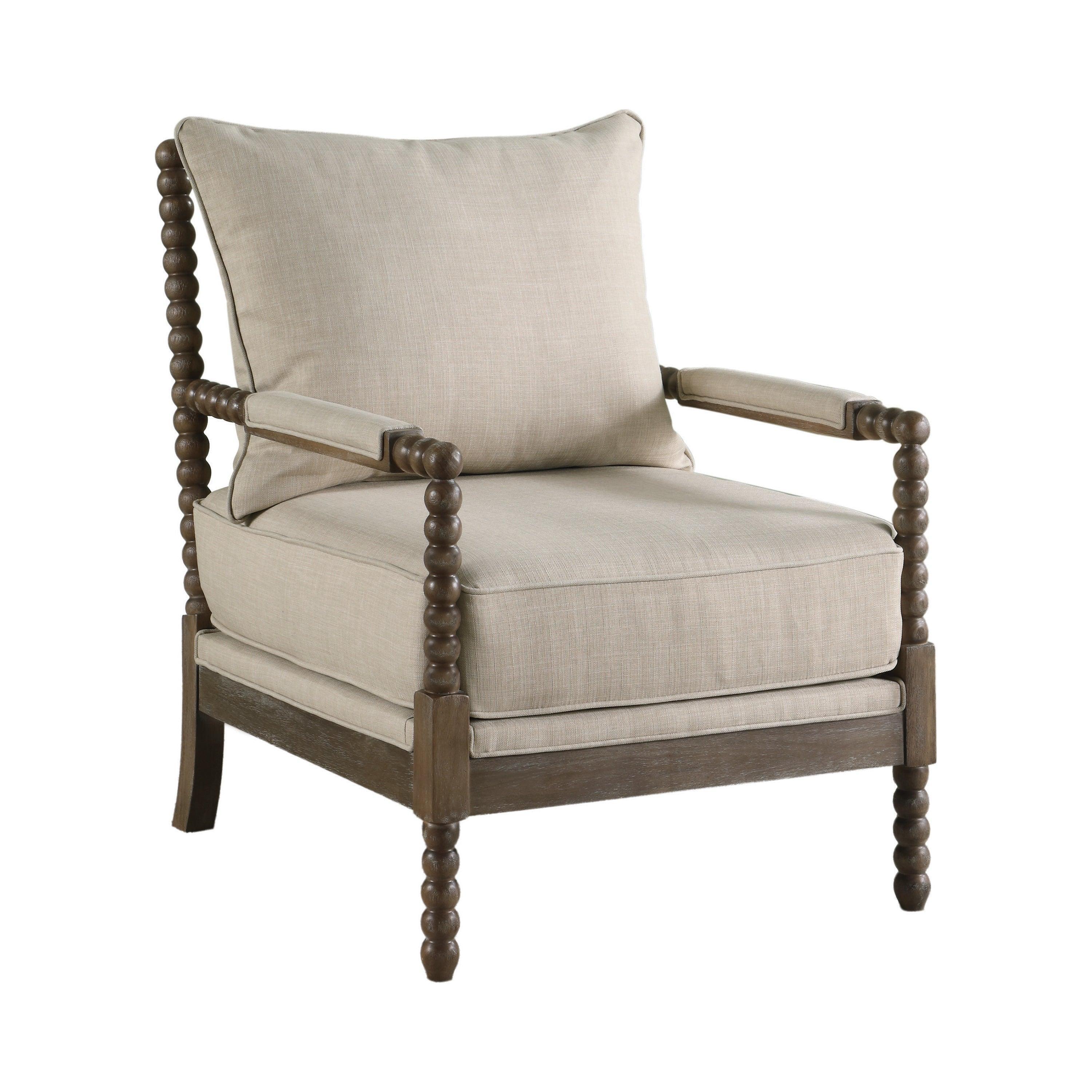 Blanchett Cushion Back Accent Chair Oatmeal Natural - Image 2