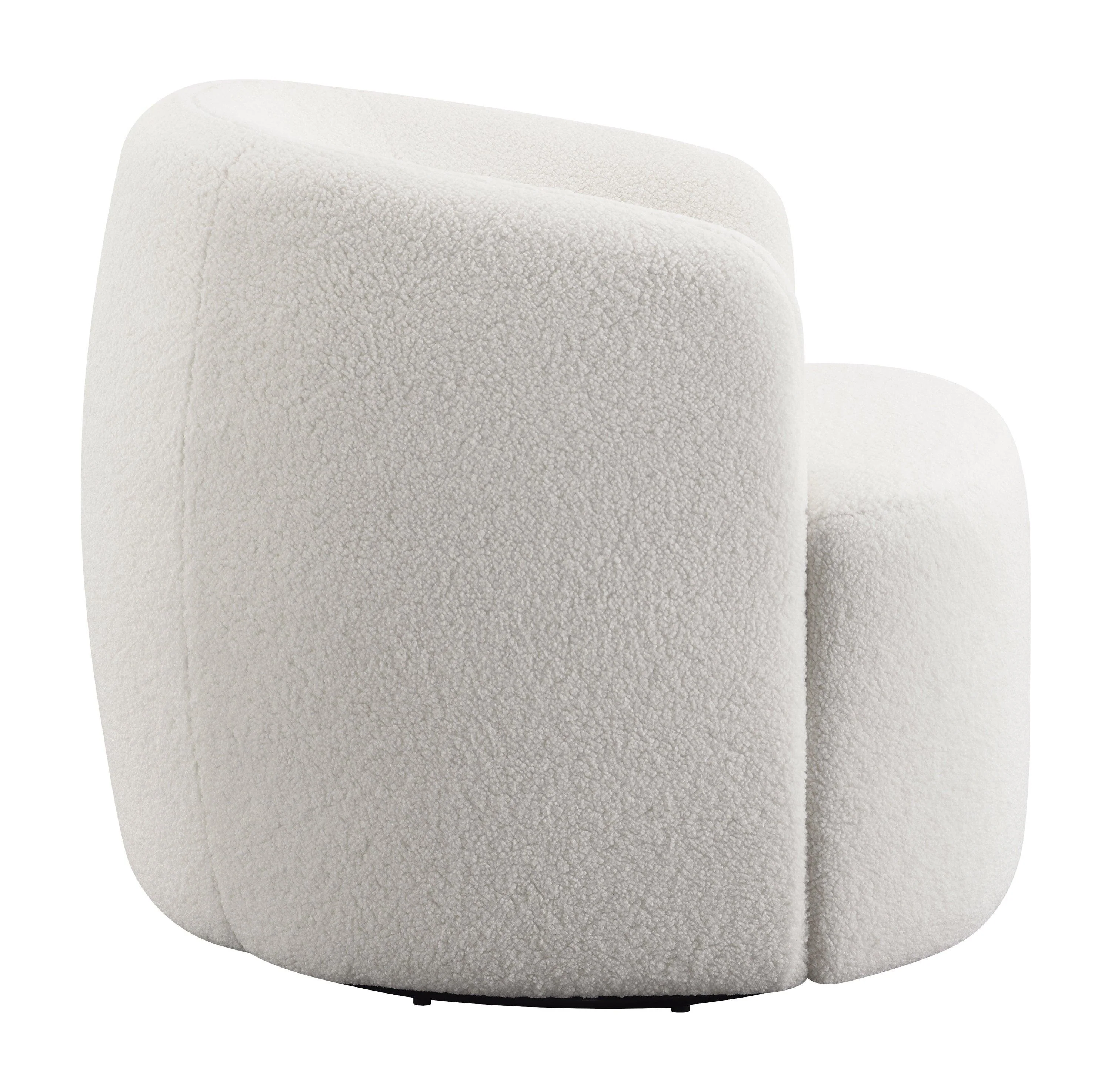Hudson Upholstered Swivel Chair Natural - Image 3