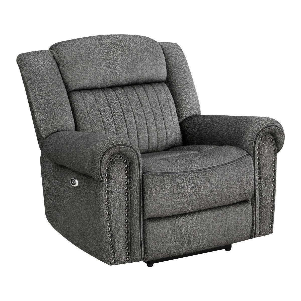 Brennen Charcoal Power Recliner - Image 2