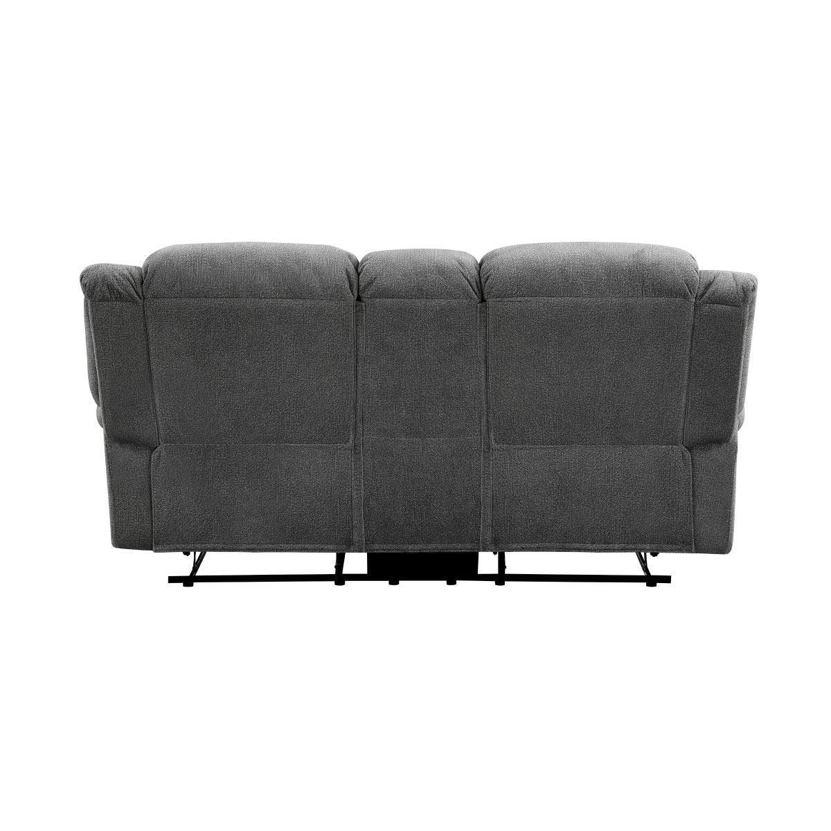Brennen Charcoal Reclining Loveseat - Image 3