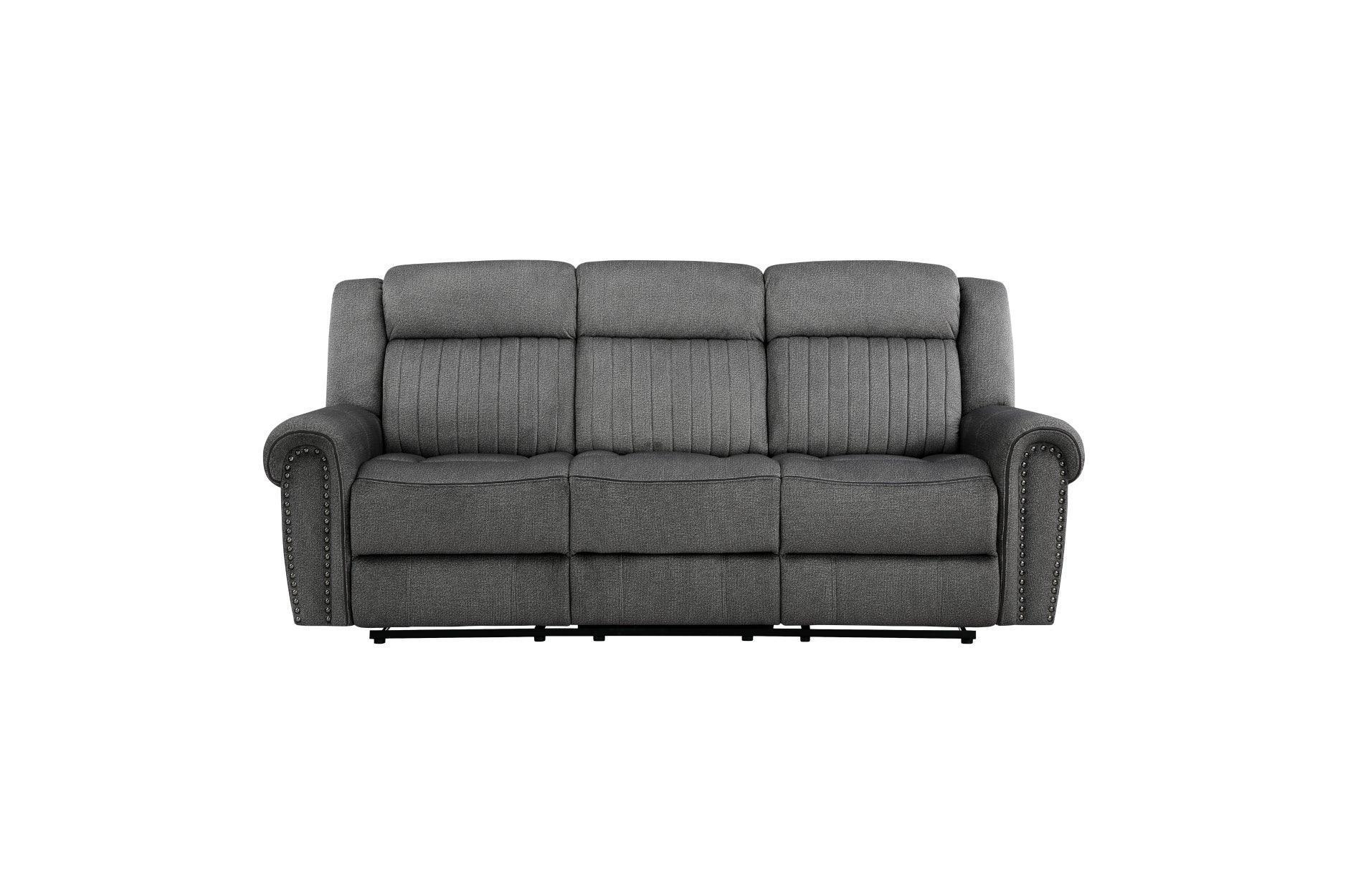 Brennen Charcoal Reclining Set - Image 3
