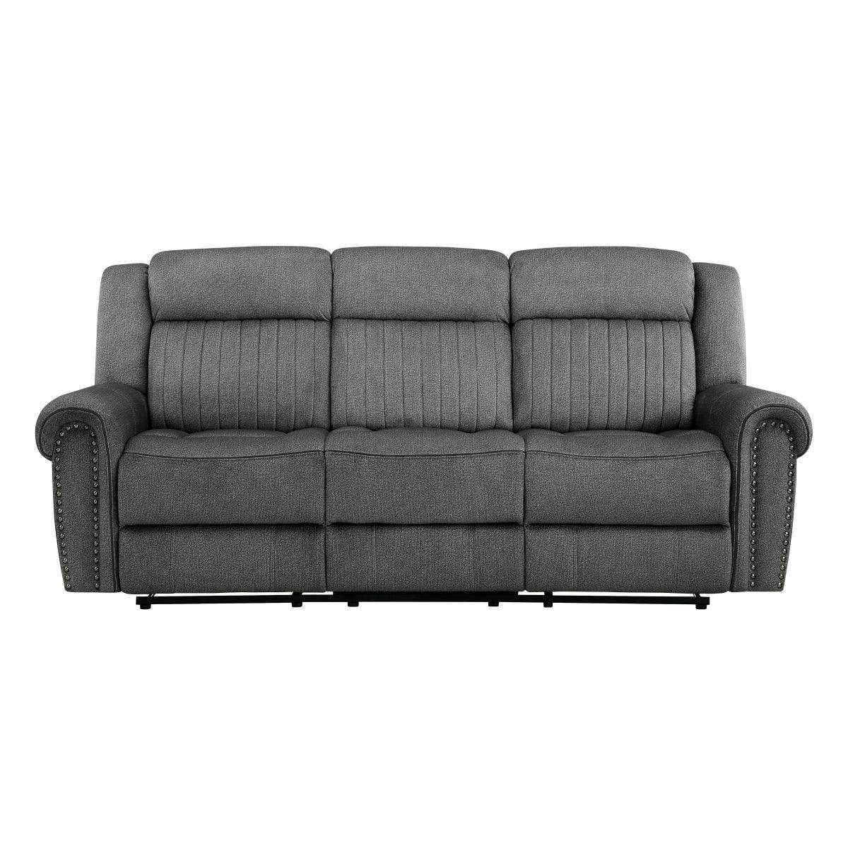 Brennen Charcoal Reclining Sofa - Image 1