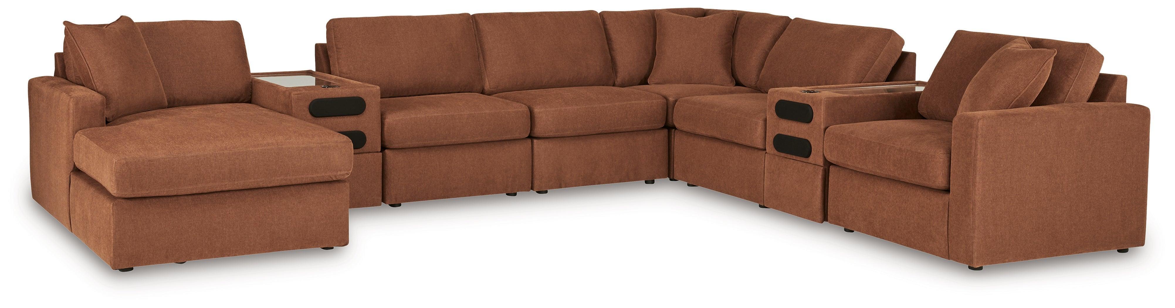 Modmax Spice Nuvella® 8-Piece Sectional with Audio System and Chaise - Image 2