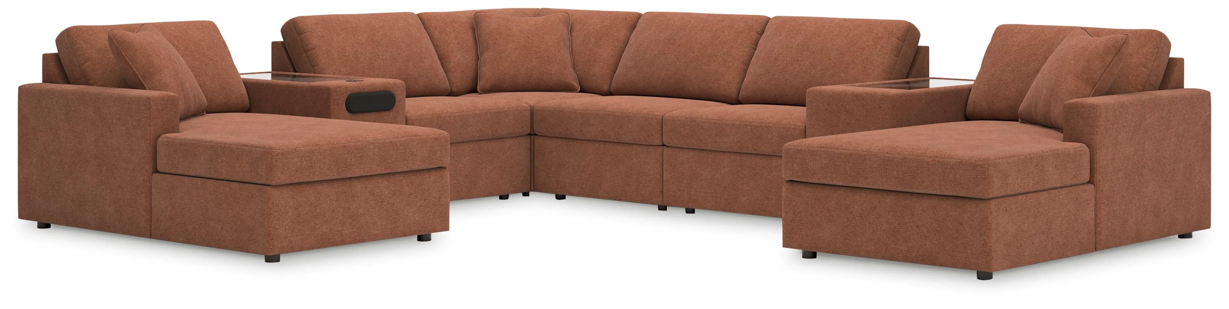 Modmax Spice Performance Fabric,Next-Gen Nuvella™ 8-Piece Sectional with Chaise - Image 2