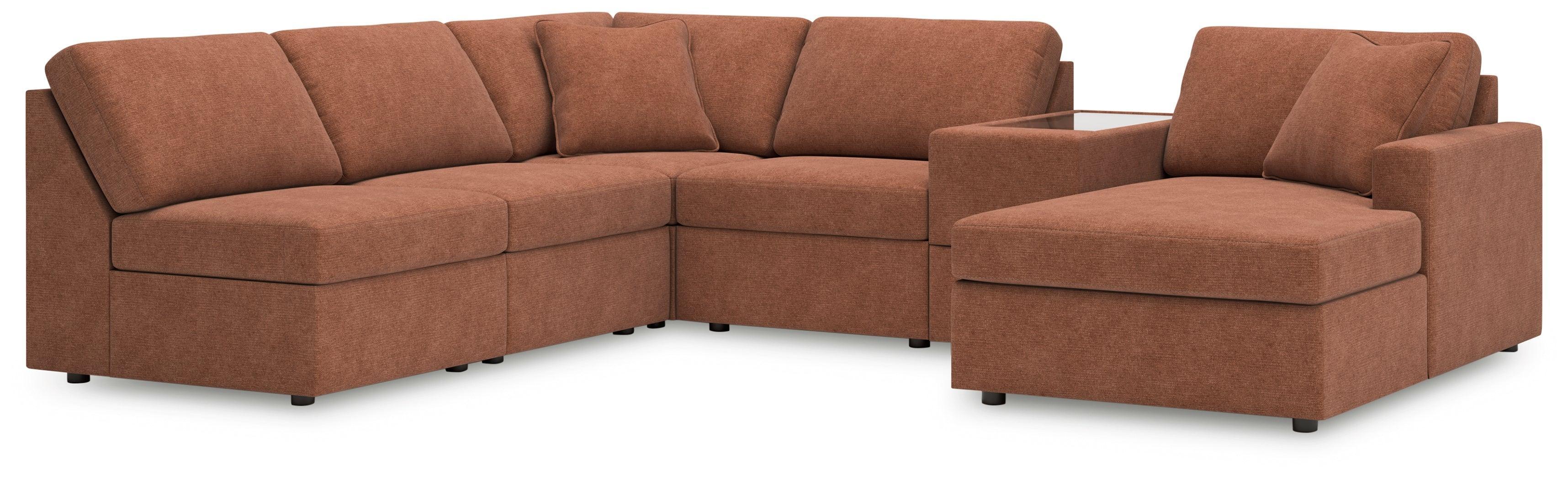 Modmax Spice Nuvella® 6-Piece Sectional with Chaise - Image 2