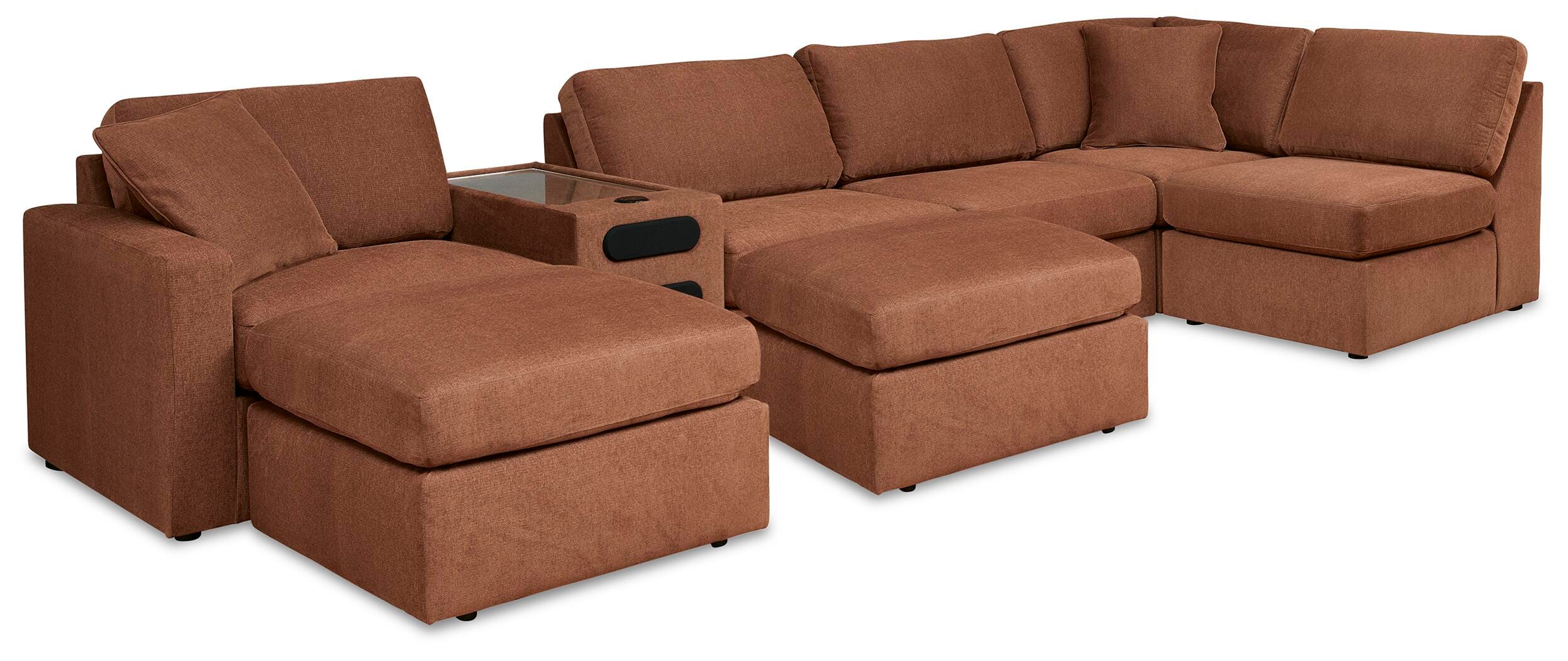 Modmax Spice 6-Piece Sectional with Ottoman - Image 2