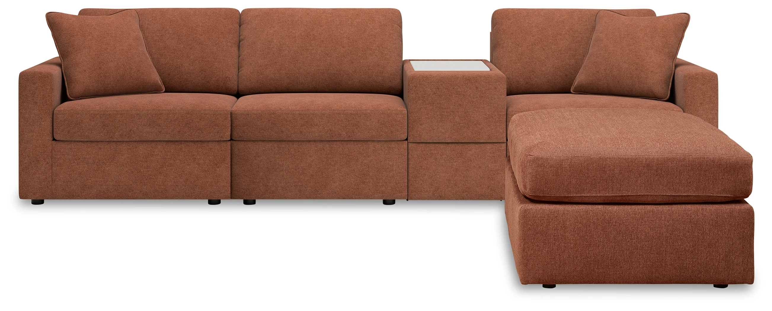 Modmax Spice 4-Piece Sectional with Ottoman - Image 2
