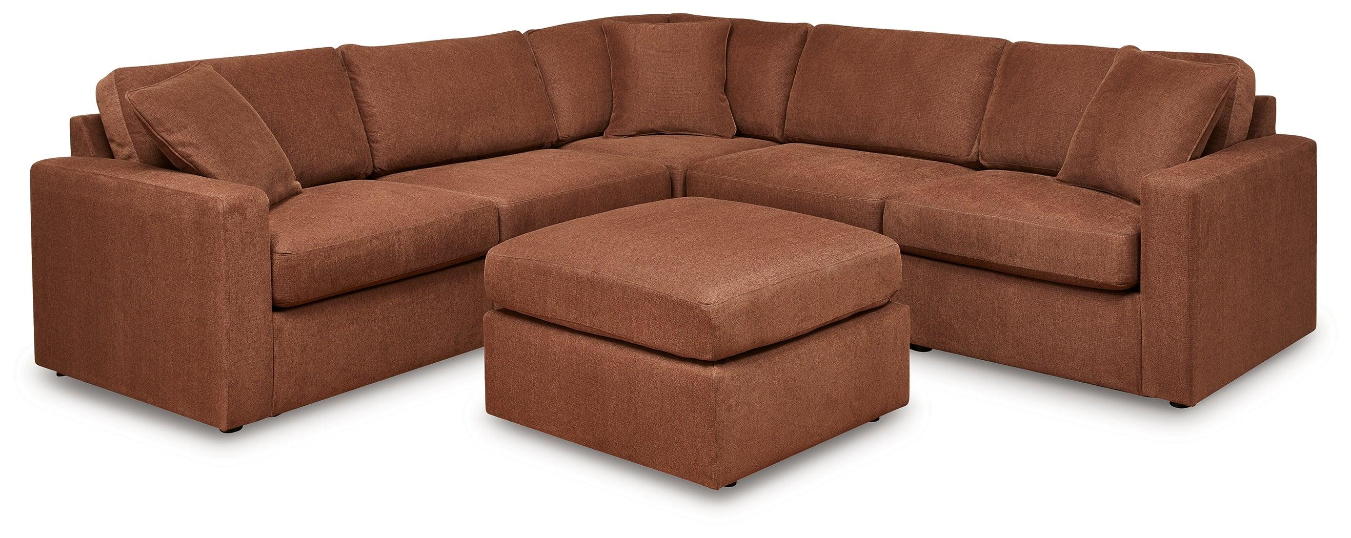 Modmax Spice 5-Piece Sectional with Ottoman - Image 2