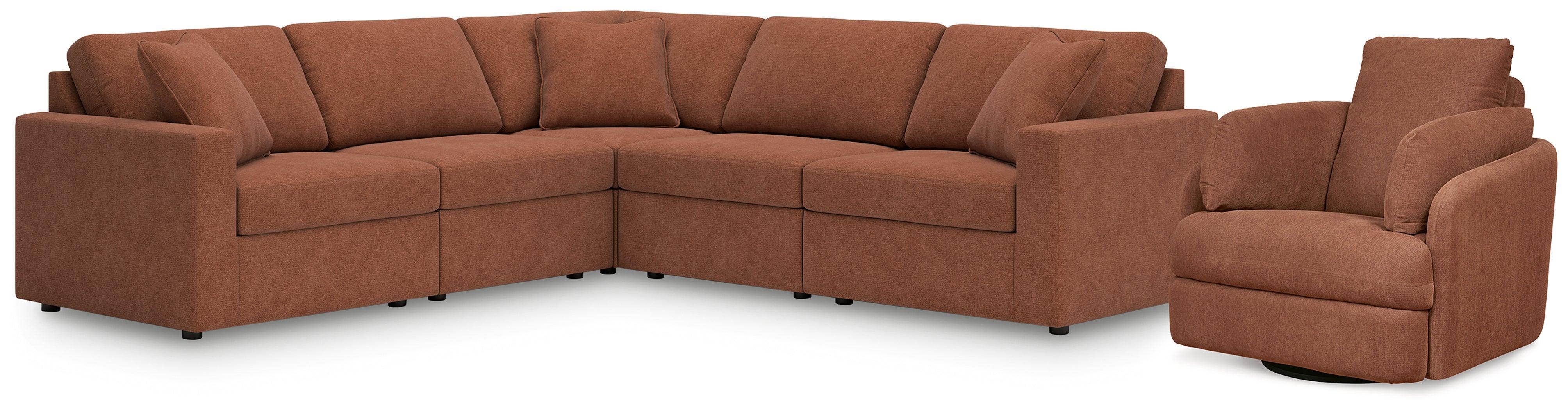 Pillar Spice Peak 5-Piece Sectional With Recliner - Image 2
