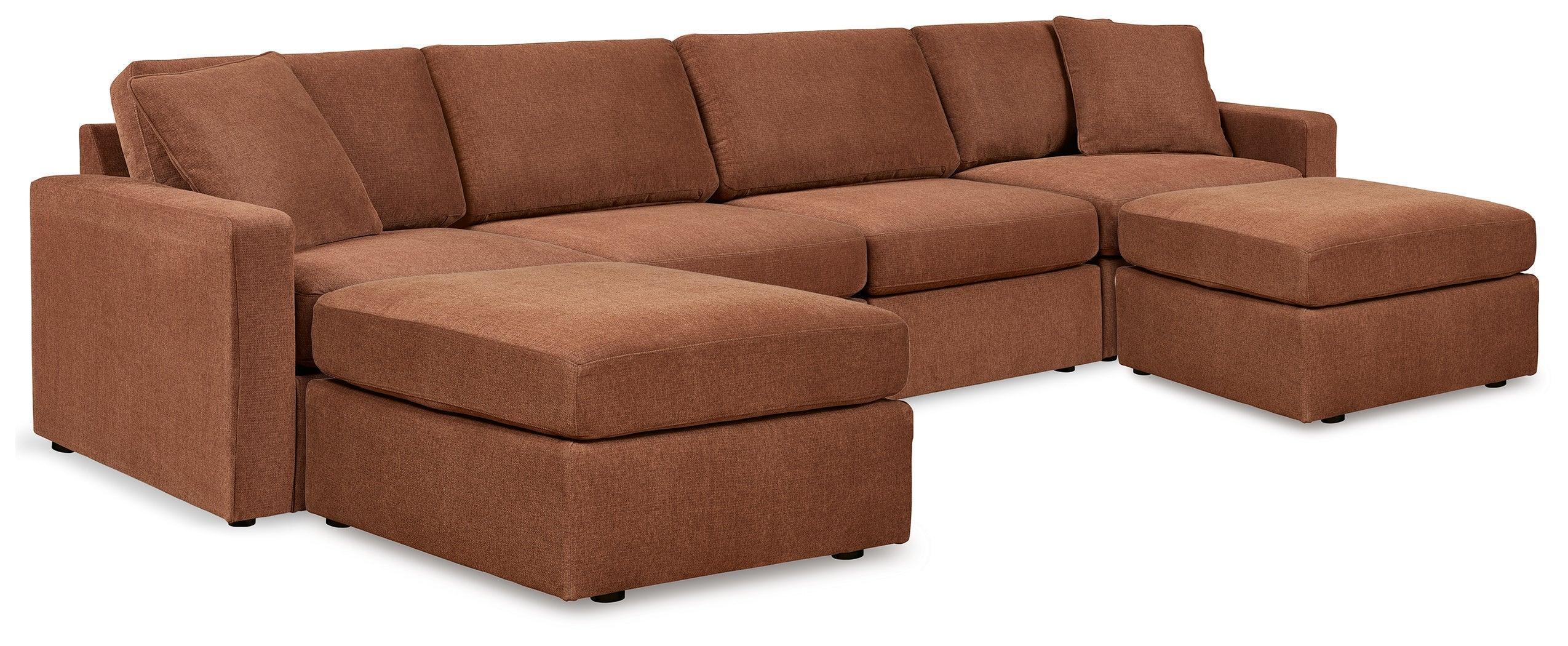 Pillar Spice Peak 4-Piece Sectional With Ottoman - Image 2